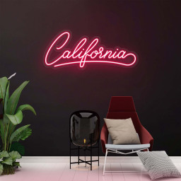 California Neon Sign, LED California Light, Led Wall Art Decor, Custom Wedding & Bedroom Sign, Home Decor for California Lovers, Gift Idea