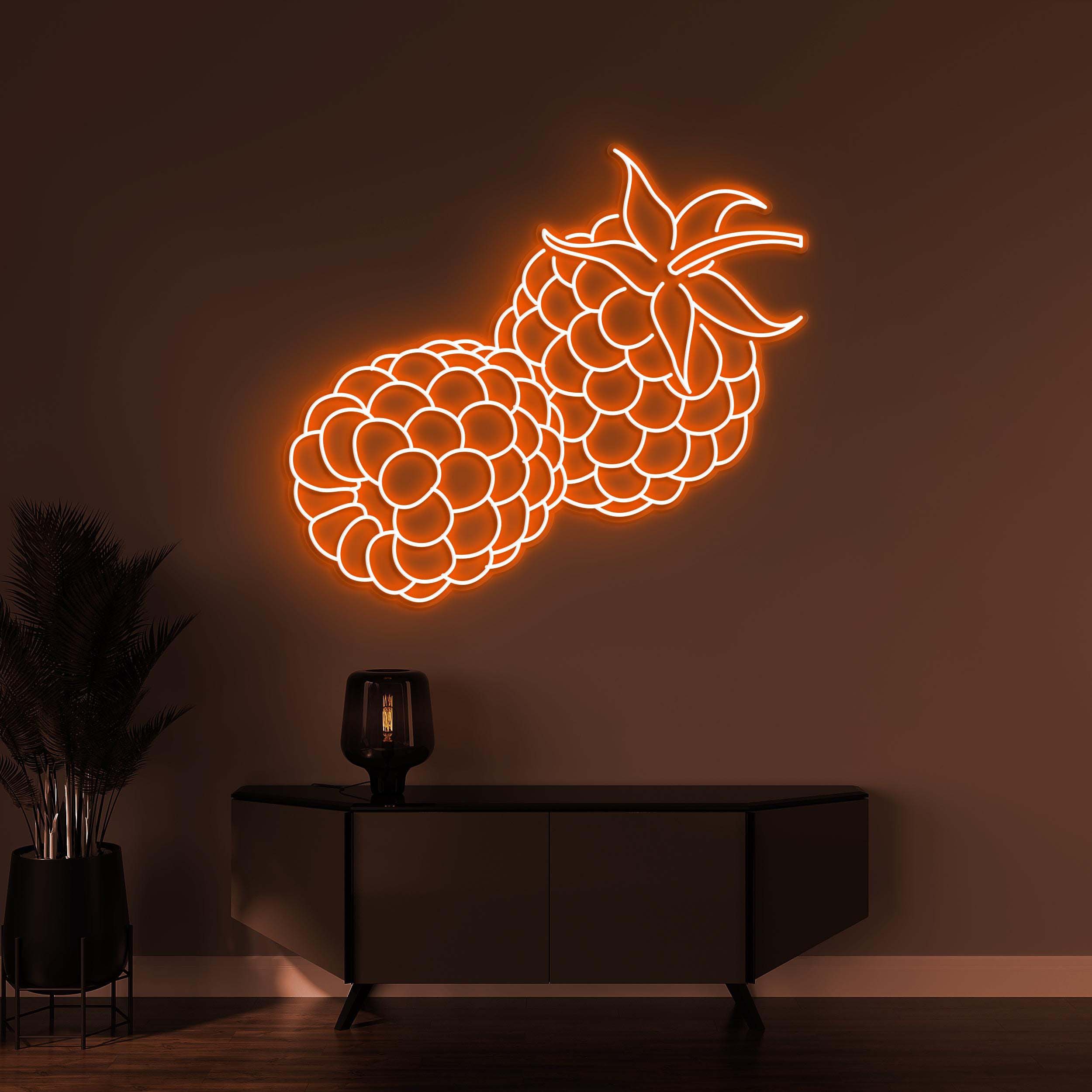 Raspberries Neon Sign, Raspberries Led Light, Berry Wall Decor, Bar Wall Art, Fruits Neon Sign, Sweet Berry Wall Sign, Restaurant Decor