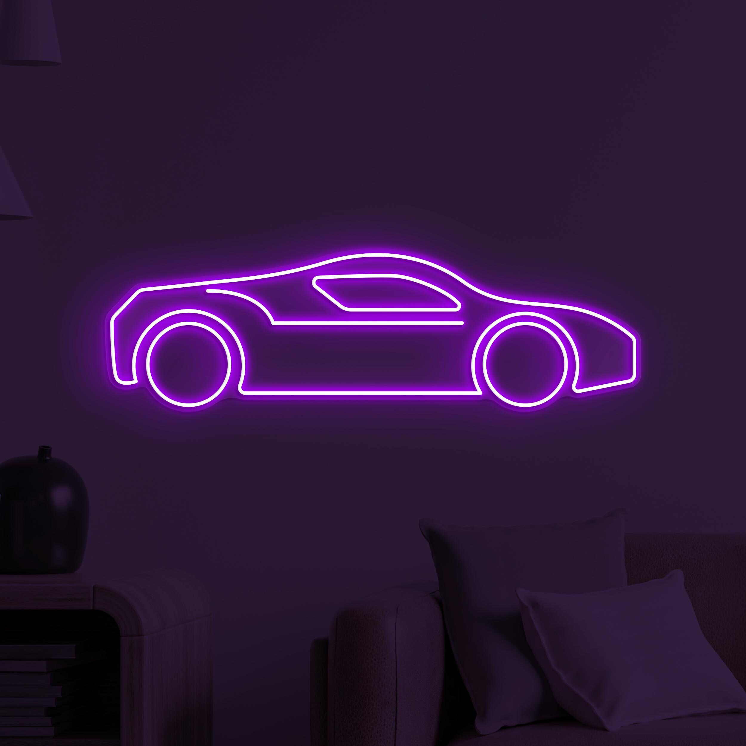 Car Neon Sign, Car LED Light, Sports Car Wall Decor, Racing Car Neon Light, Game Room Wall Art, Garage Neon Decor, Auto Show Neon Sign, Gift