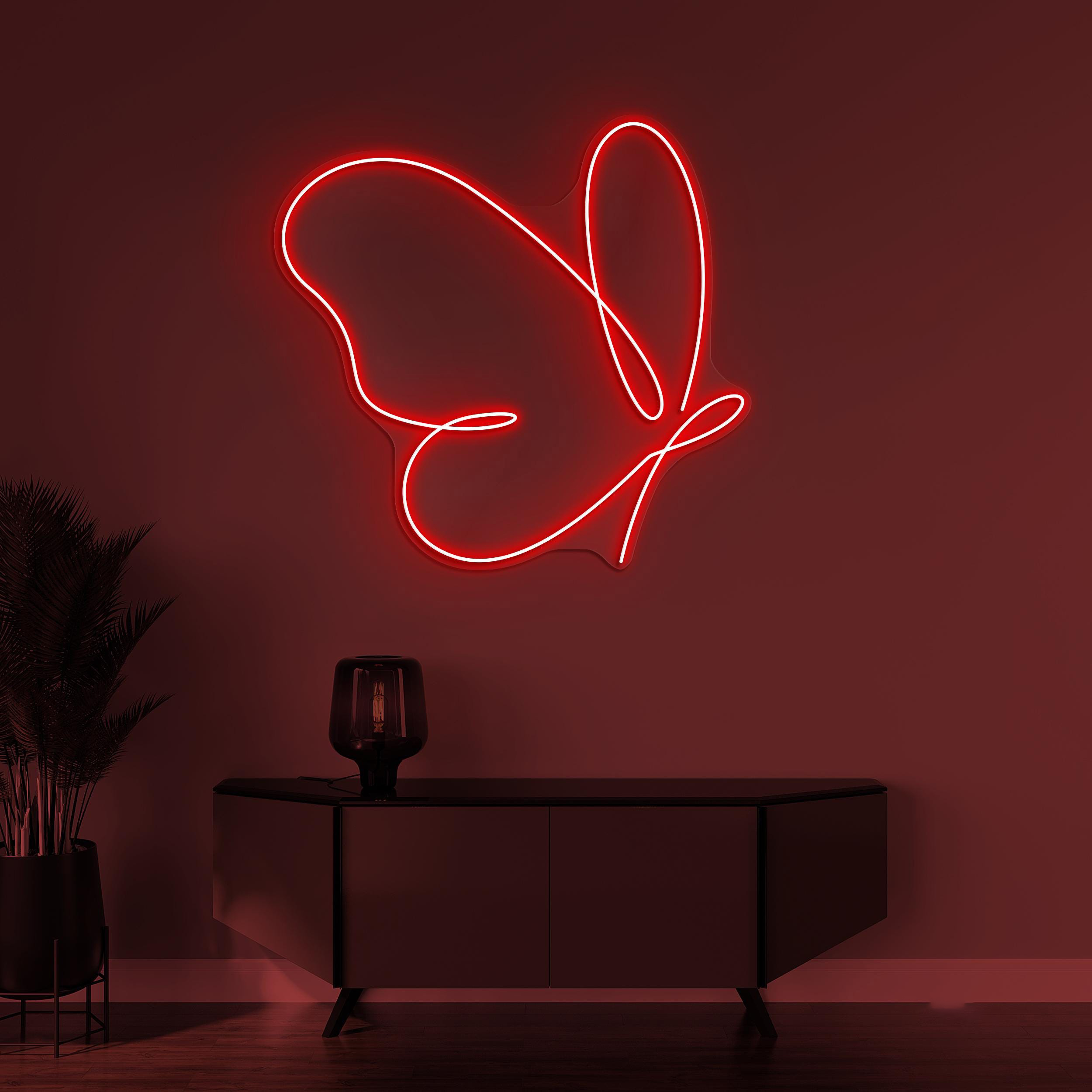 Butterfly Neon Sign, Butterfly LED Light, Flying Butterfly Wall Decor, Girl Room Wall Art, Cute Butterfly Neon Light, Kids Room Wall Decor