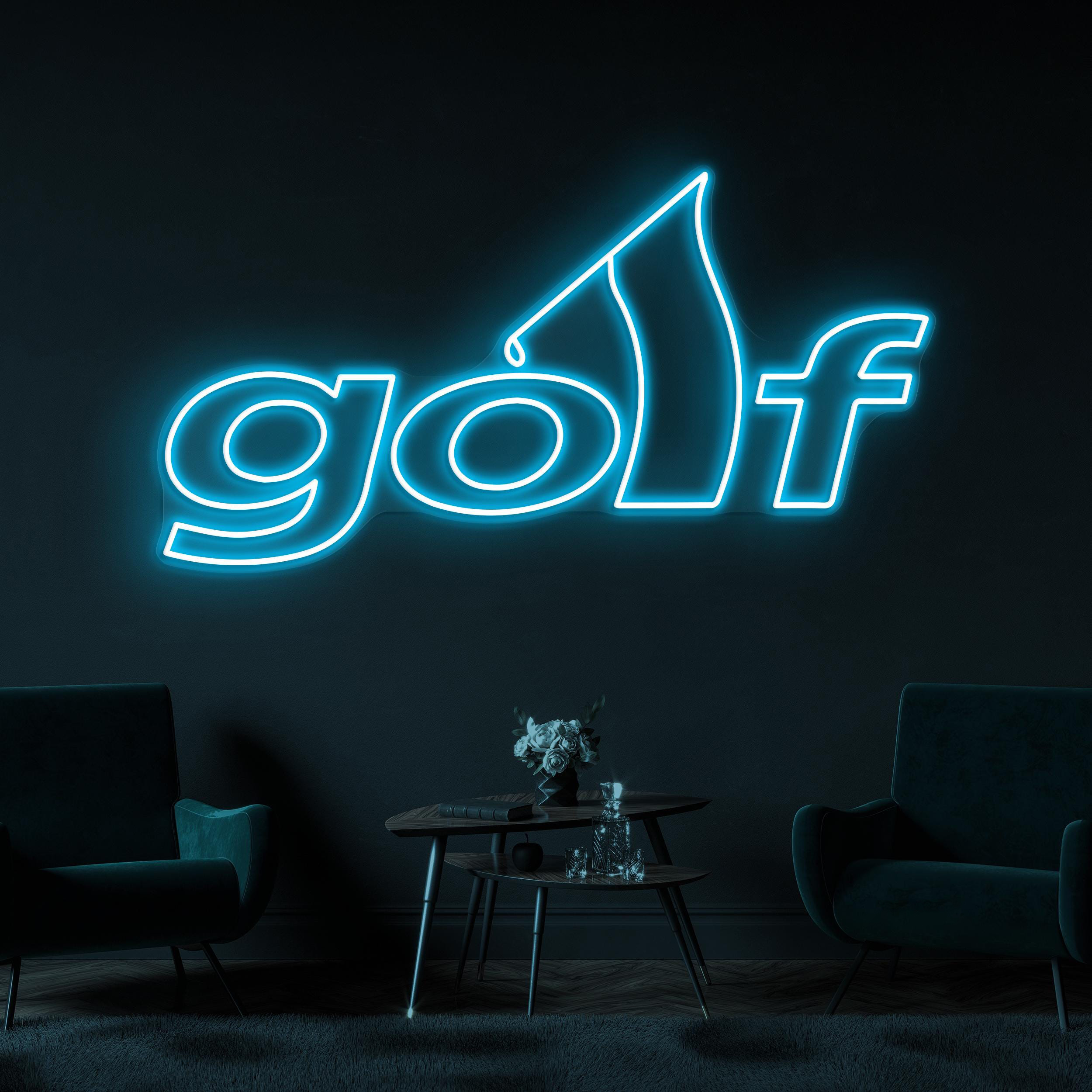 Golf Neon Sign, Golf LED Light, Golf Logo Wall Art, Sports Shop Wall Decor, Golf Club Neon Light, Game Room Led Sign, Gift For Golf Lover