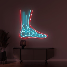 Foot Bones Neon Sign, Foot Bones LED Light, Foot Wall Decor, Hospital Wall Art, Personalized Sign, Medical Neon Art, Doctor Clinic Neon Sign
