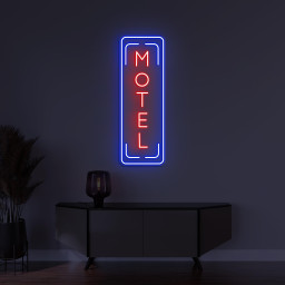 Motel Neon Sign, Motel LED Light, Hotel Wall Decor, Business Logo Neon Sign, Motel Logo Art, Motel Welcome Sign, Personalized Business Sign
