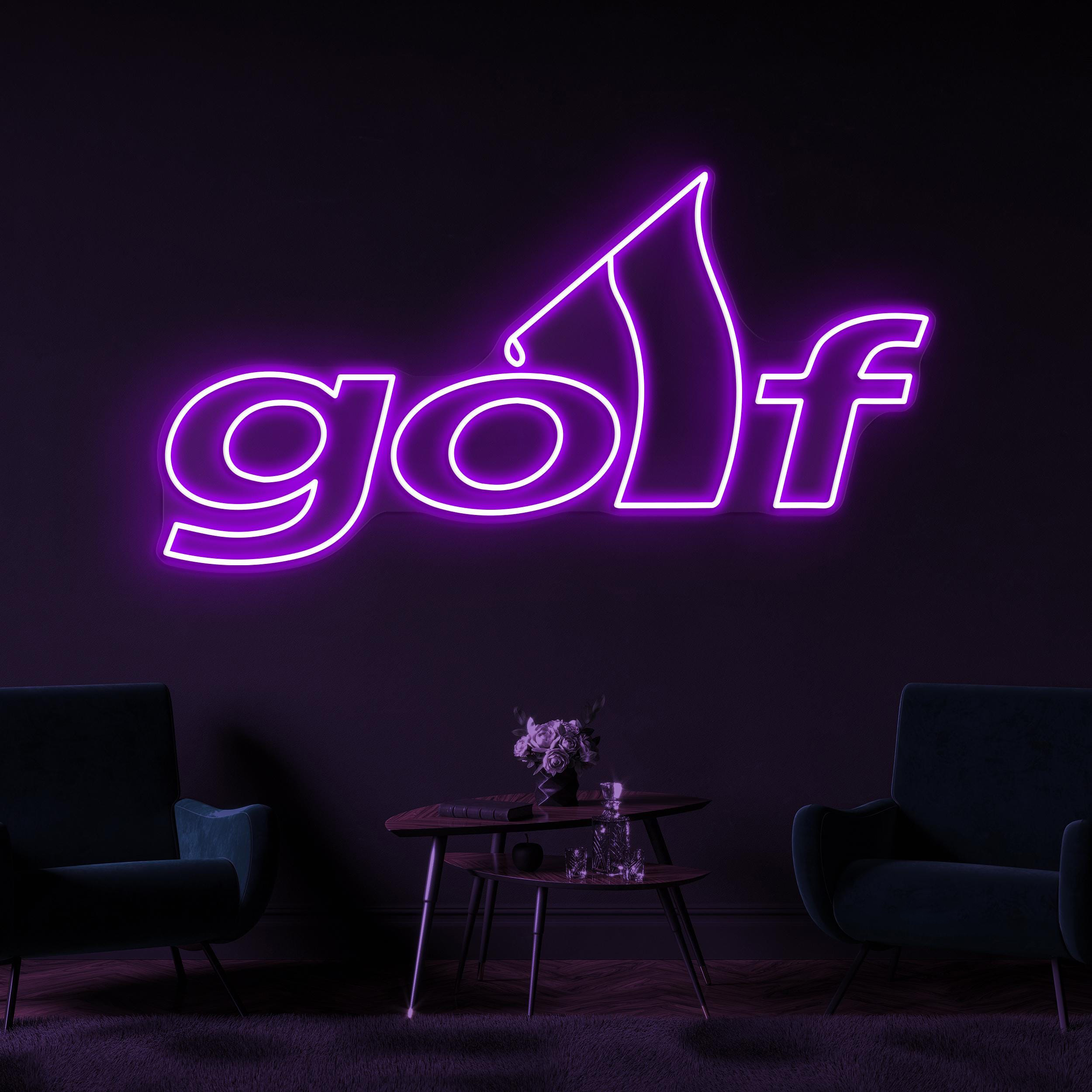 Golf Neon Sign, Golf LED Light, Golf Logo Wall Art, Sports Shop Wall Decor, Golf Club Neon Light, Game Room Led Sign, Gift For Golf Lover