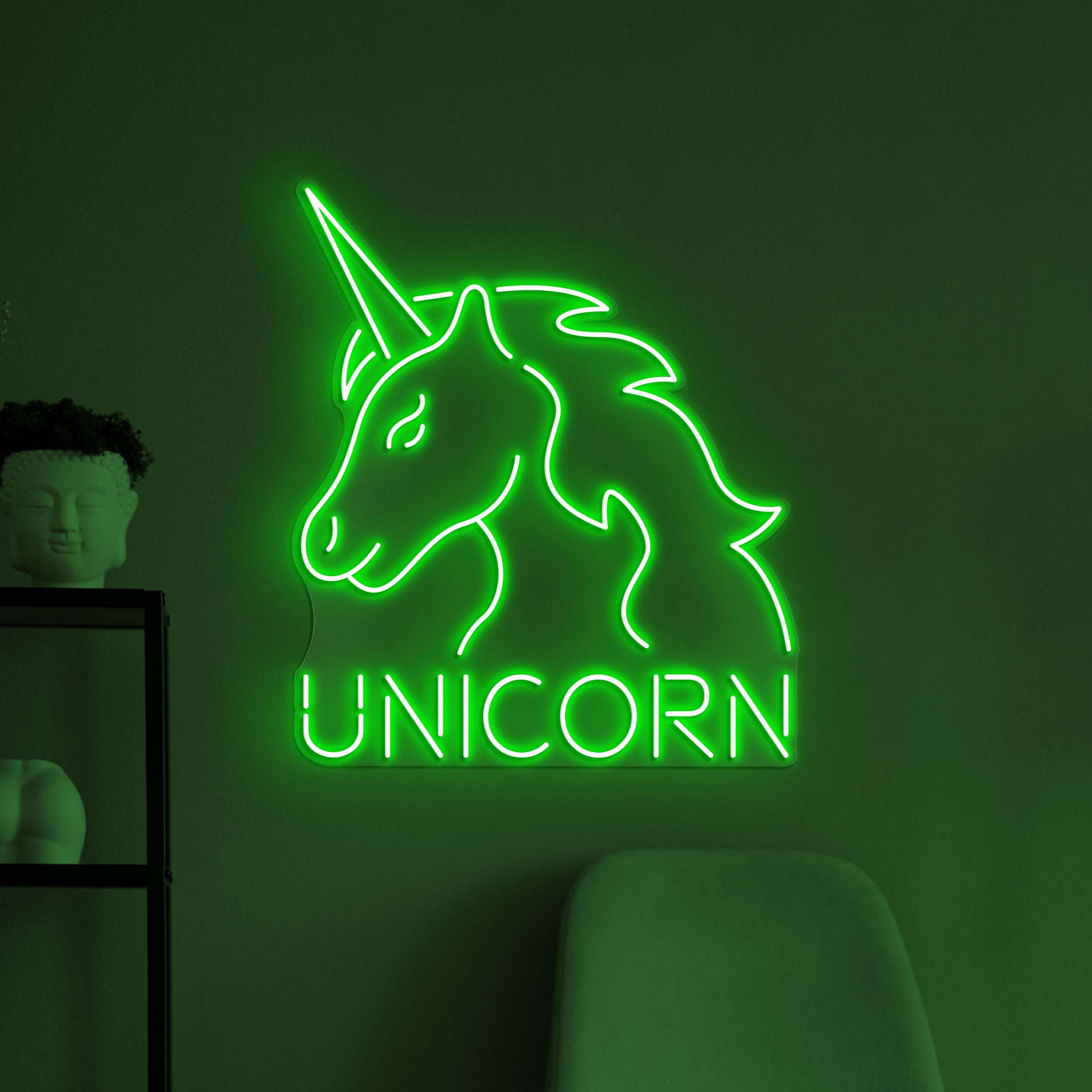 Unicorn Neon Sign, Unicorn LED Light, Unicorn Logo Wall Decor, Fantasy Wall Art, Home Wall Light, Magical Room Wall Decor, Kids Room Decor