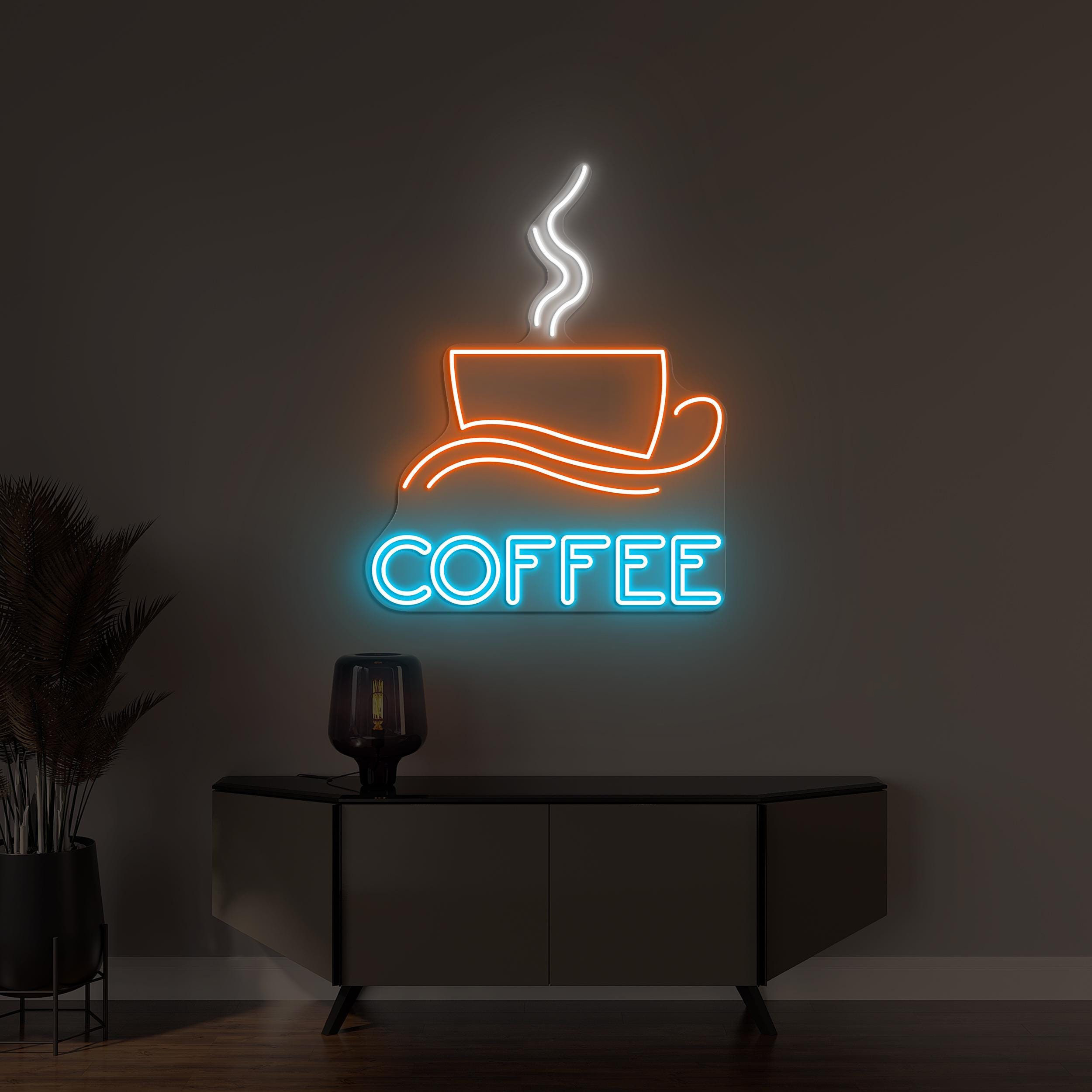 Coffee Neon Sign, Coffee LED Light, Coffee Cup Wall Decor, Kitchen Wall Decor, Coffee Shop Wall Light, Coffee bar Neon Sign, Café Decor