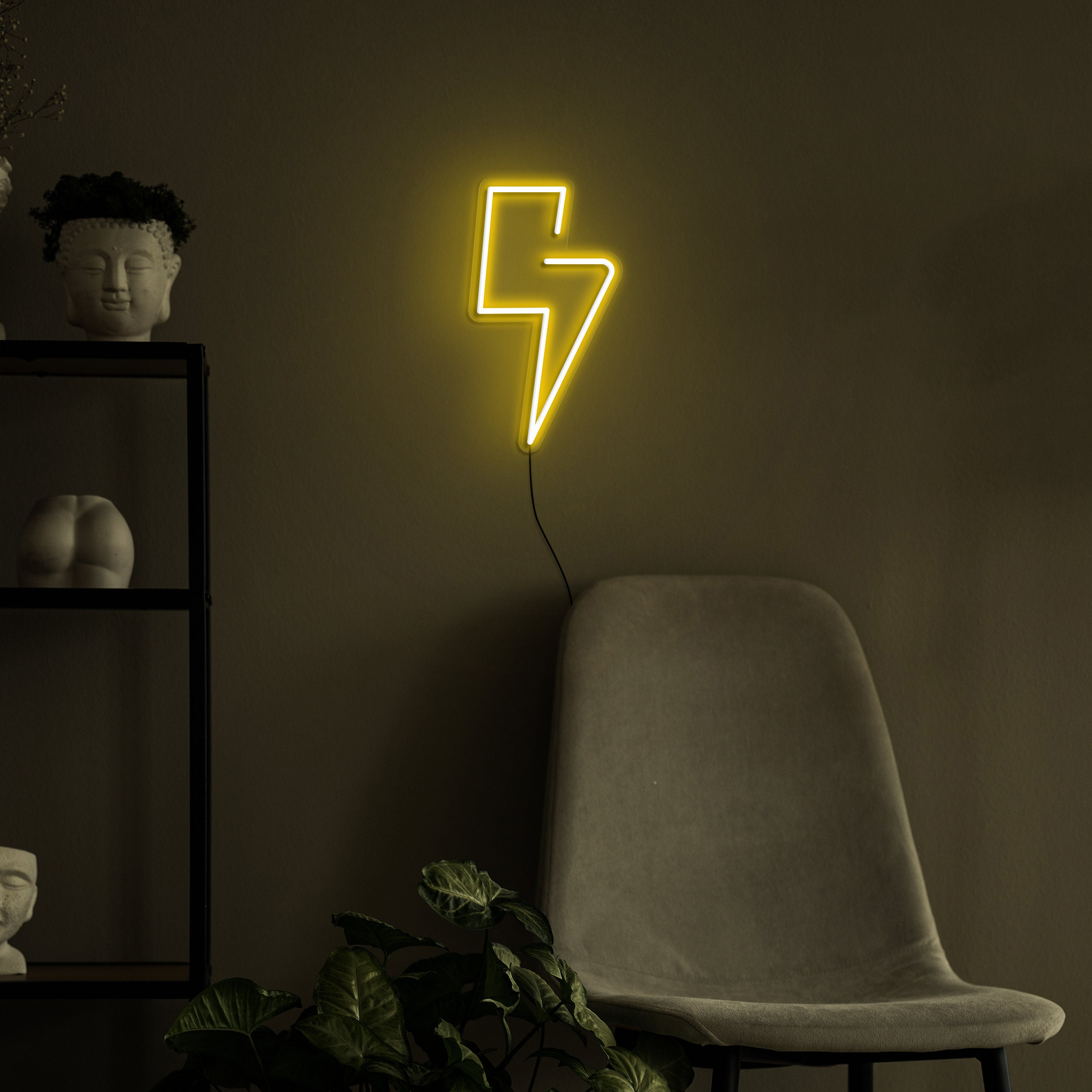 Lightning Bolt Neon Sign, USB Powered LED Light, Neon Wall Decor for Bedroom, Gaming Room, Girls' Room, Kids' Room, Neon Sign, Led Home Art