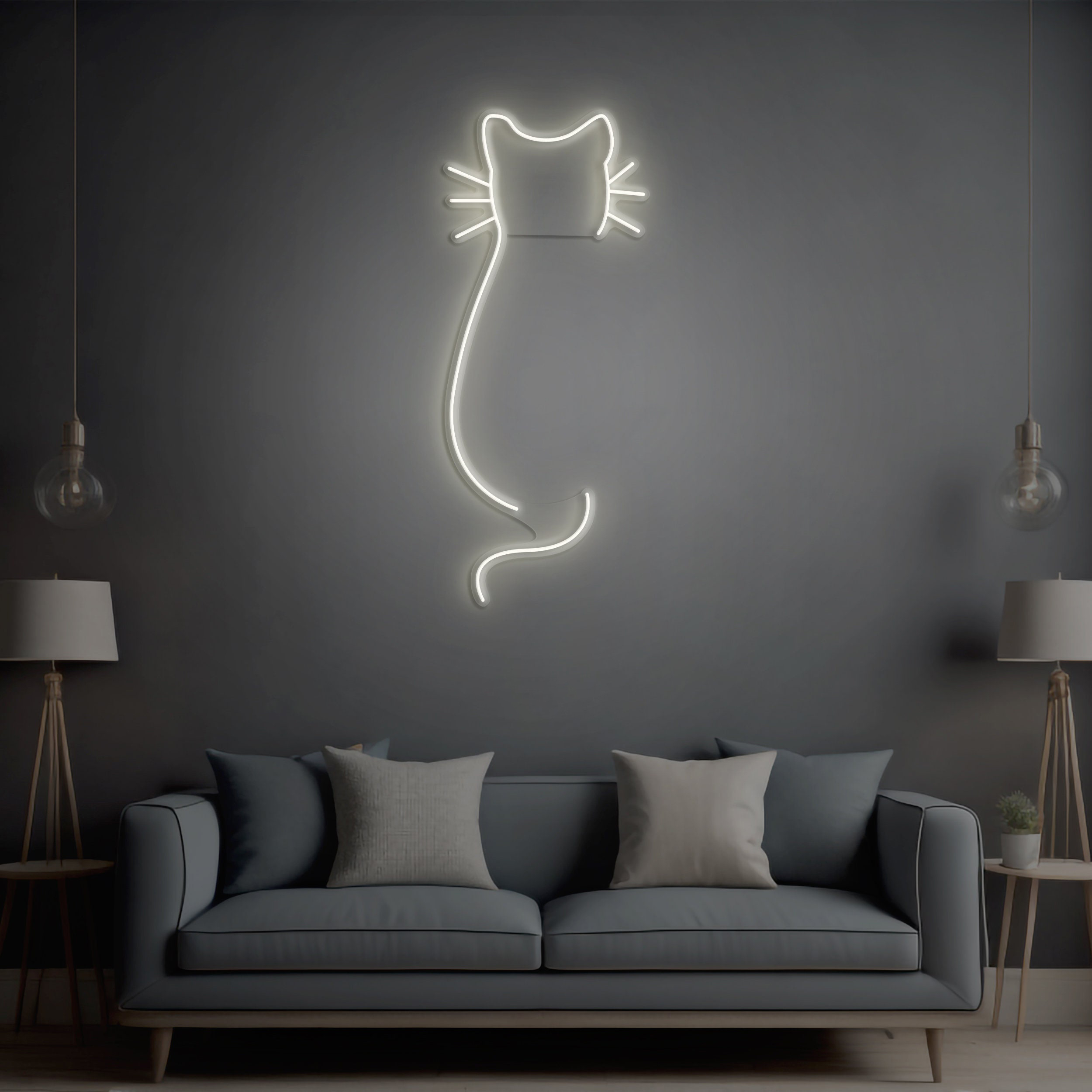 Cat Neon Sign, Kitten LED Neon Sign, Cat Neon Light, Cat Decor for Rooms, Nurseries, and Parties,Perfect for Baby Showers and Birthday Gifts