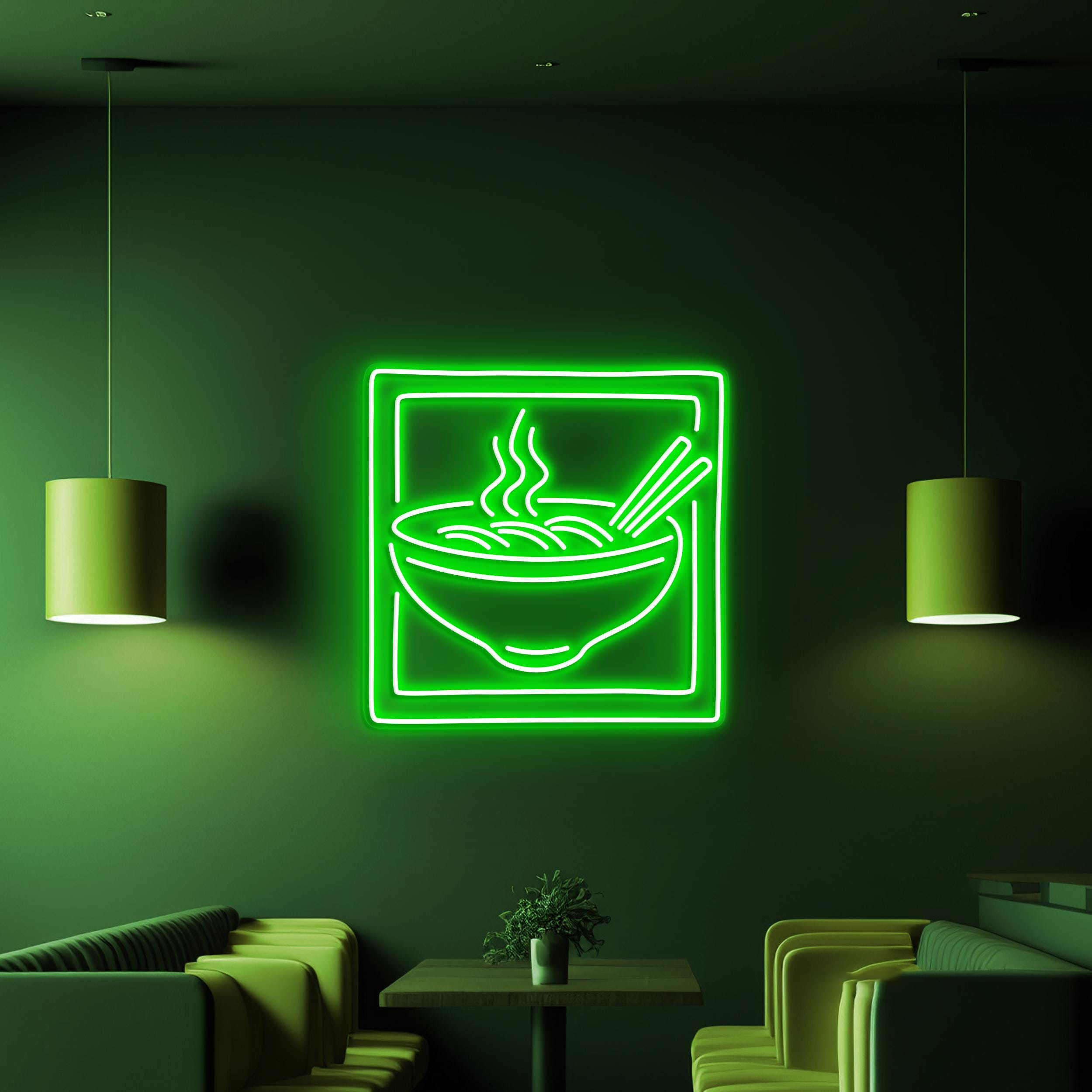 Ramen Neon Sign, Ramen Bowl LED Light, Noodle Bowl Wall Art, Noodle Shop Wall Decor, Asian Food Wall Light, Home and Kitchen Neon Light