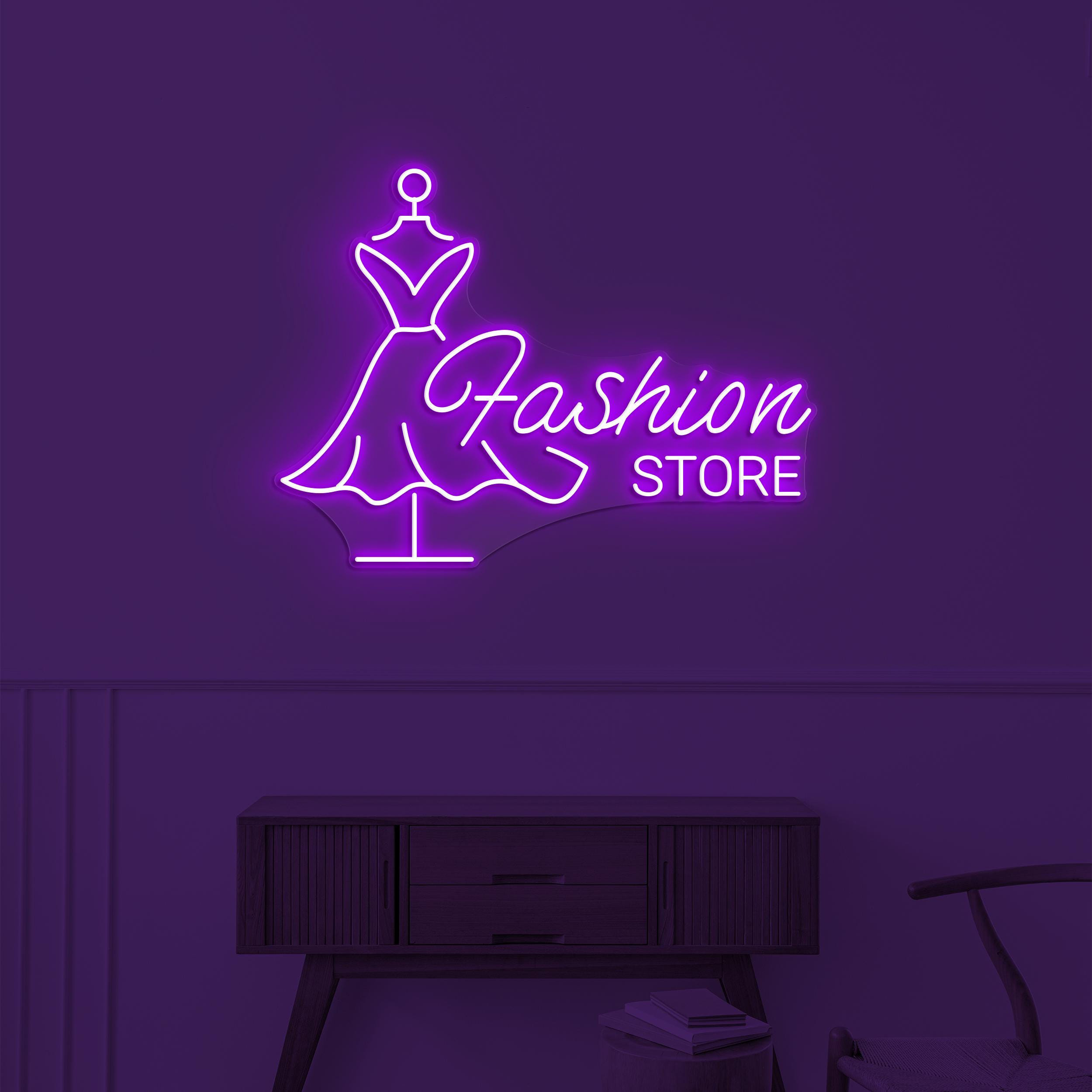 Fashion Store Neon Sign, Fashion Store LED Light, Boutique Wall Decor, Fashion Shop Wall Art, Custom Neon Sign Art, Girls Shop Wall Decor