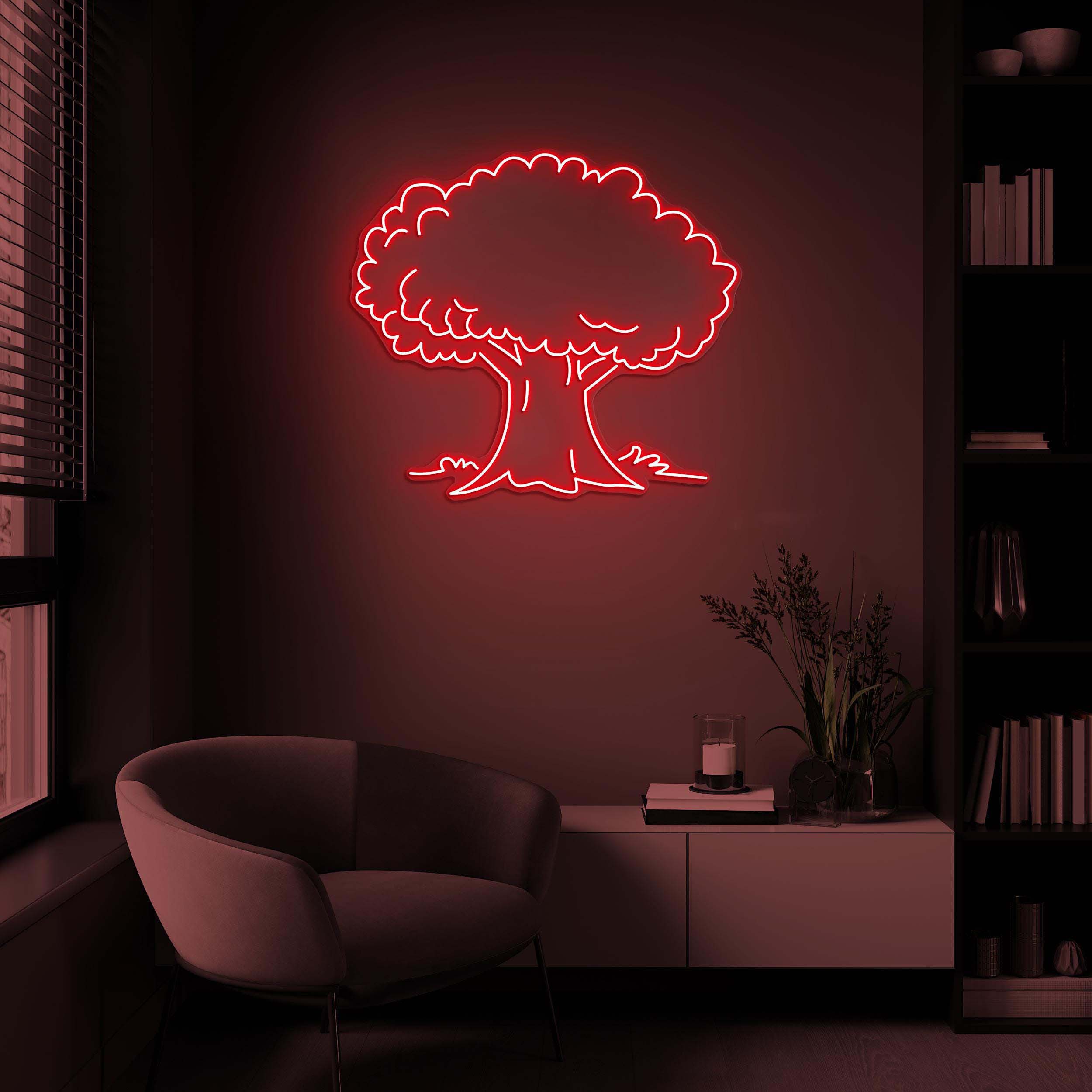 Tree Neon Sign, Tree LED Light, Tree Wall Art, Forest Wall Decor, Tree Lover Gift, Nature Beauty Art, Plant Store, Home, Nursery, Shop Decor