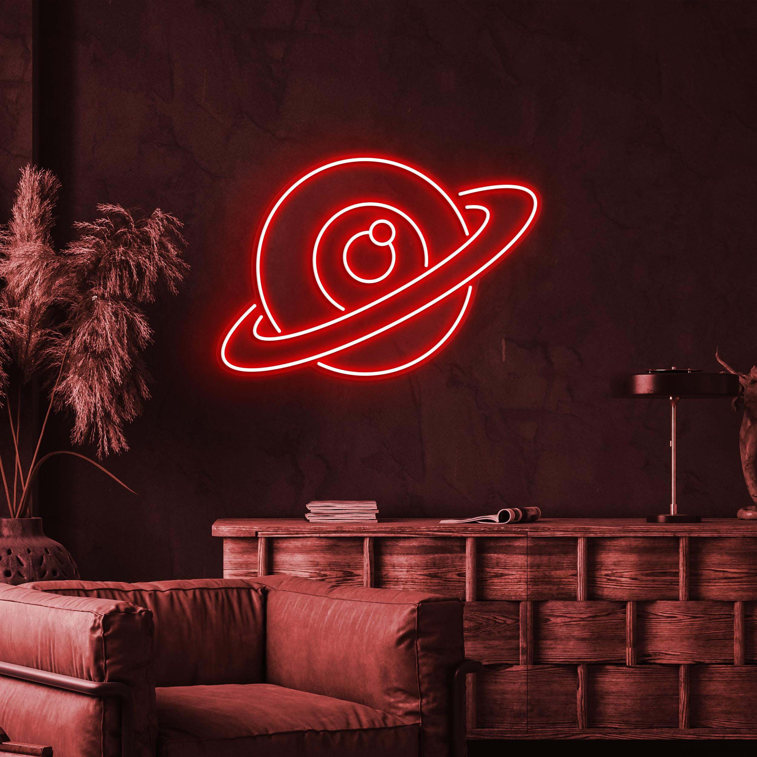 Planet Neon Sign, Saturn Neon Sign, Planet Wall Decor, Custom Neon Sign, Kids Room Decor, Space Wall Art, Home Wall Decor, Space Lover, Gift
