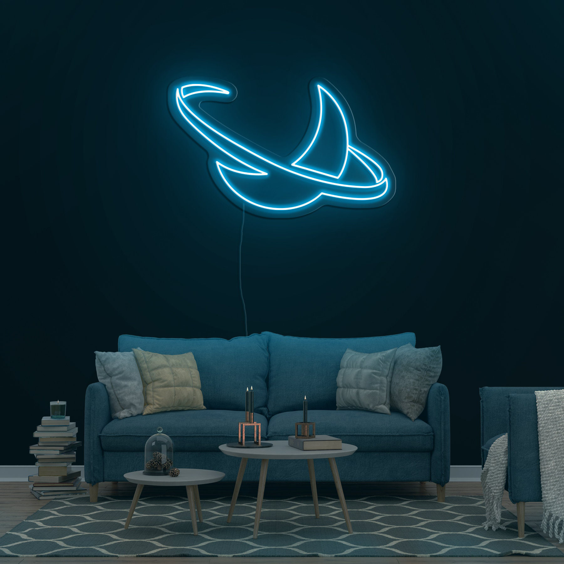 Crescent Moon LED Neon Sign, Wall Decor, Cute Moon Light for Home, Bedroom, Office, Party Room, Perfect Gift for Moon Lovers, Nursery Decor