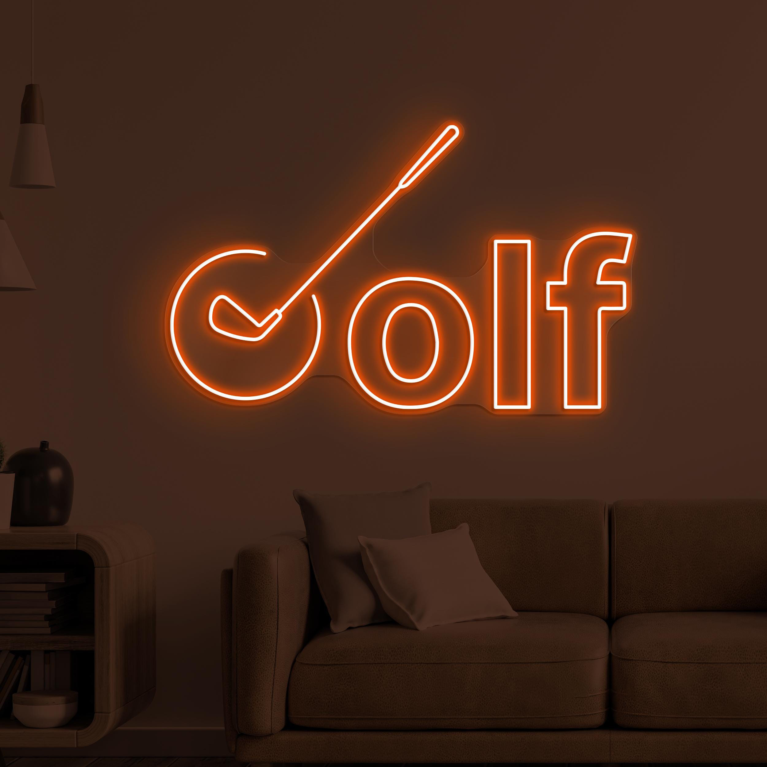 Golf Neon Sign, Golf LED Light, Golf Logo Wall Decor, Sports Shop Wall Art, Game Room Neon Light, Golf Club Neon Sign, Golf Lover Gift Idea