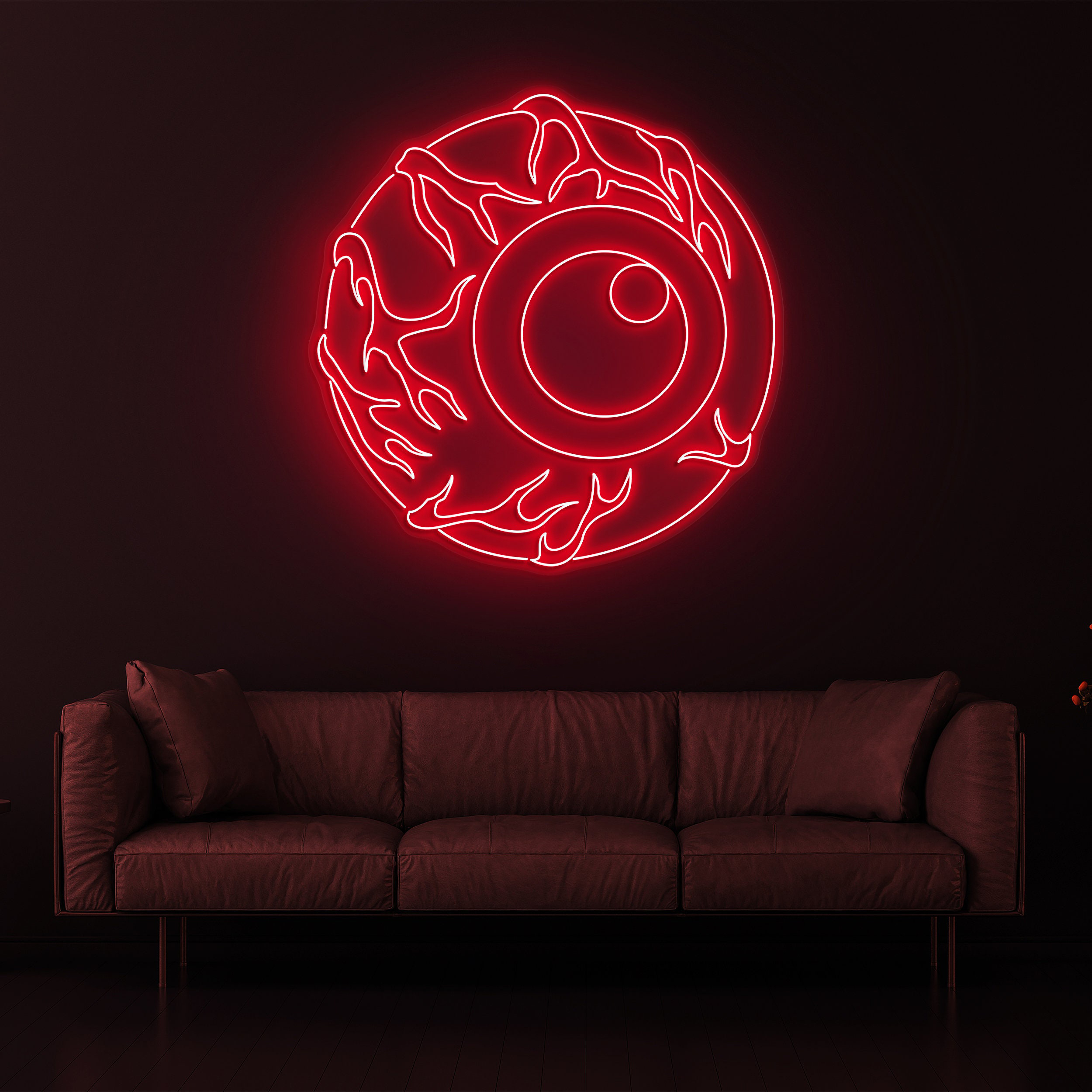 Eyeball Neon Sign, Eye LED Wall Art, Creepy Eye Night Light, Custom Eye Neon Sign, Horror Decor, Anime Room Art, Eye Wall Decor, Gift Idea