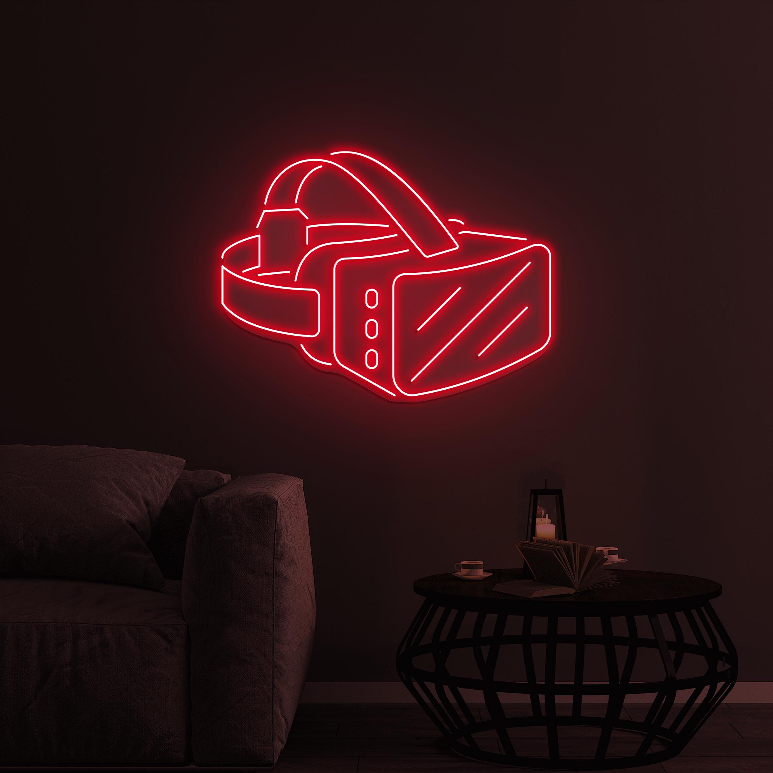 VR glasses Neon Sign, Vr glasses led Light, VR Glasses wall Decor, Game Player Glasses Wall Art, VR Glasses House Sign, Gaming Room Wall Art