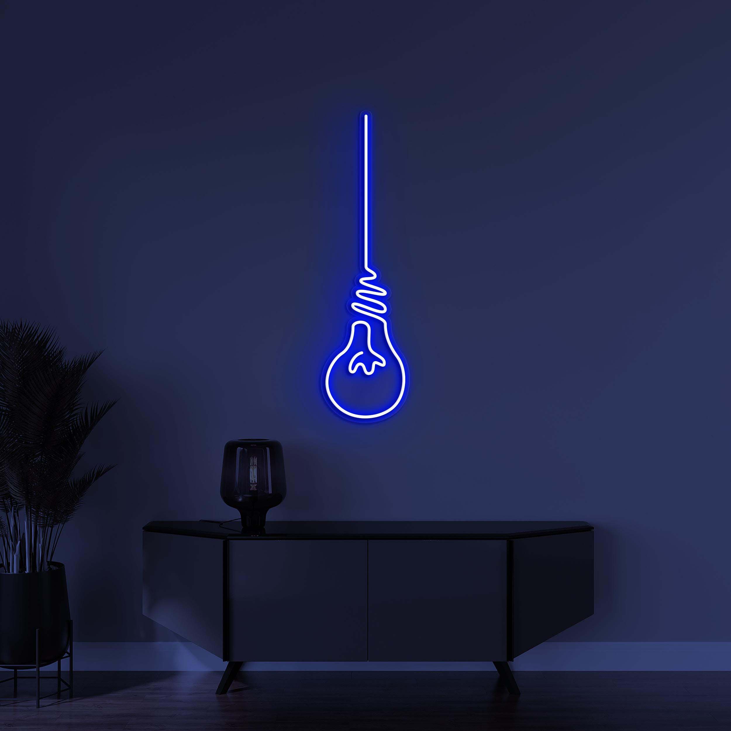 Bulb Neon Sign, Light Bulb LED Light, Light Bulb LED Noen Art, Bright Spark Neon Sign, Home Wall Decor, Cafe Wall Art, Party Wall Decor