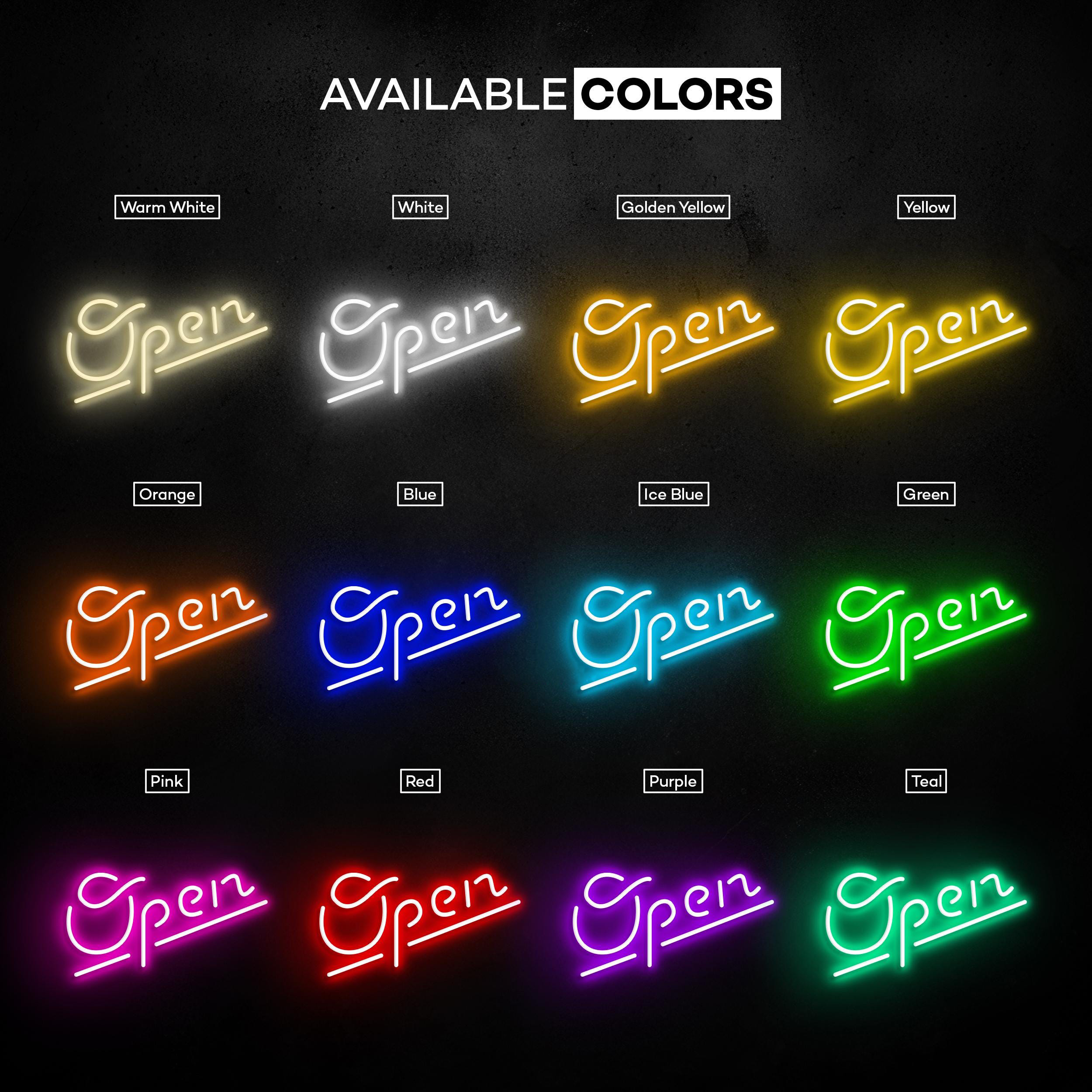 Open Neon Sign, Open LED Light, Business Hours Wall Decor, Club, Bar Pub, Cafe and Store Wall Art, Open Display Neon Sign, Led Wall Light