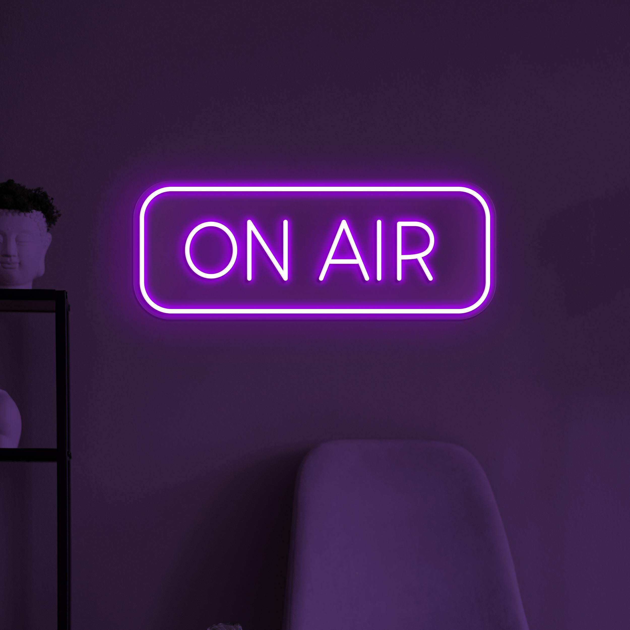 On Air Neon Sign, On Air LED Light, On Air Wall Decor, Live Show Neon Light, On Air News Channel Decor, On Air Podcast Decor, On Air Logo