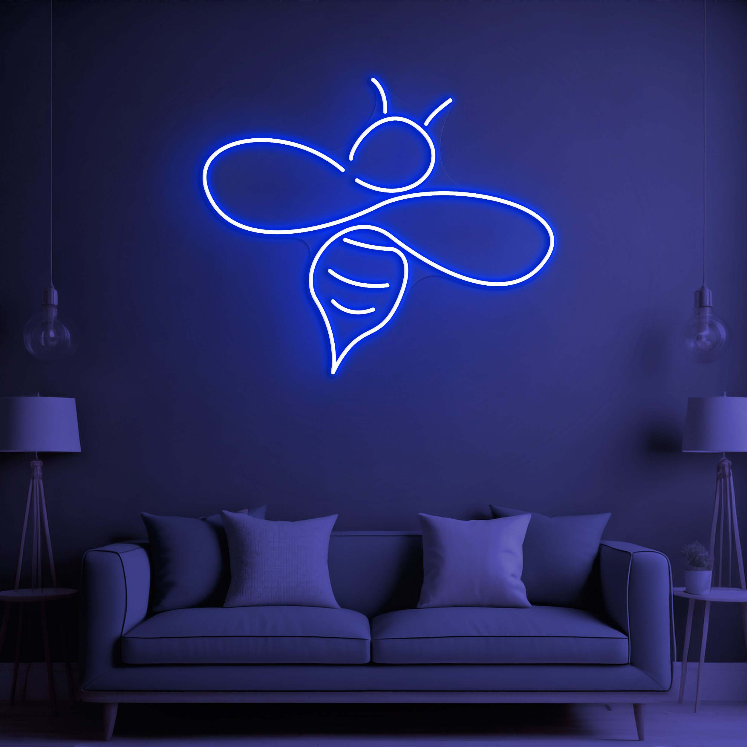Bee LED Neon Sign, Honey Neon Light Sign for Home Decor, Beehive Theme Wall Art, Kids Room Decor, Home decor, Neon Light, Bee Lover Gift