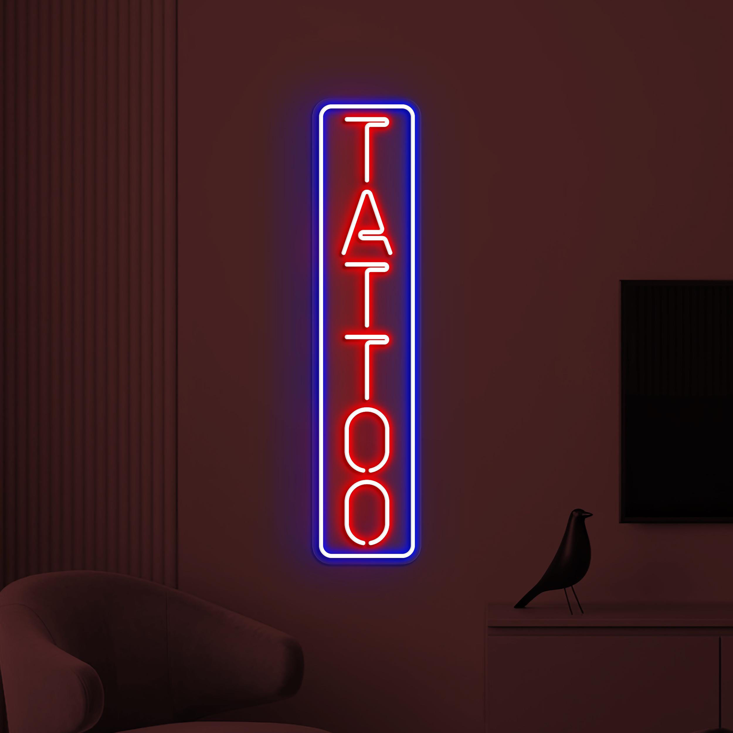 Tattoo Neon Sign, Tattoo LED Light, Tattoo Shop Wall Art, Tattoo Center Wall Decor, Tattoo Business Logo Sign, Tattoo Artist Room Decor