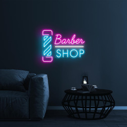 Barber Shop Neon Sign, Barber Shop LED Light, Barber Wall Art, Haircut Sign, Beauty Salon Decor, Hair Beauty Bar Art, Shop Sign, Barber Gift