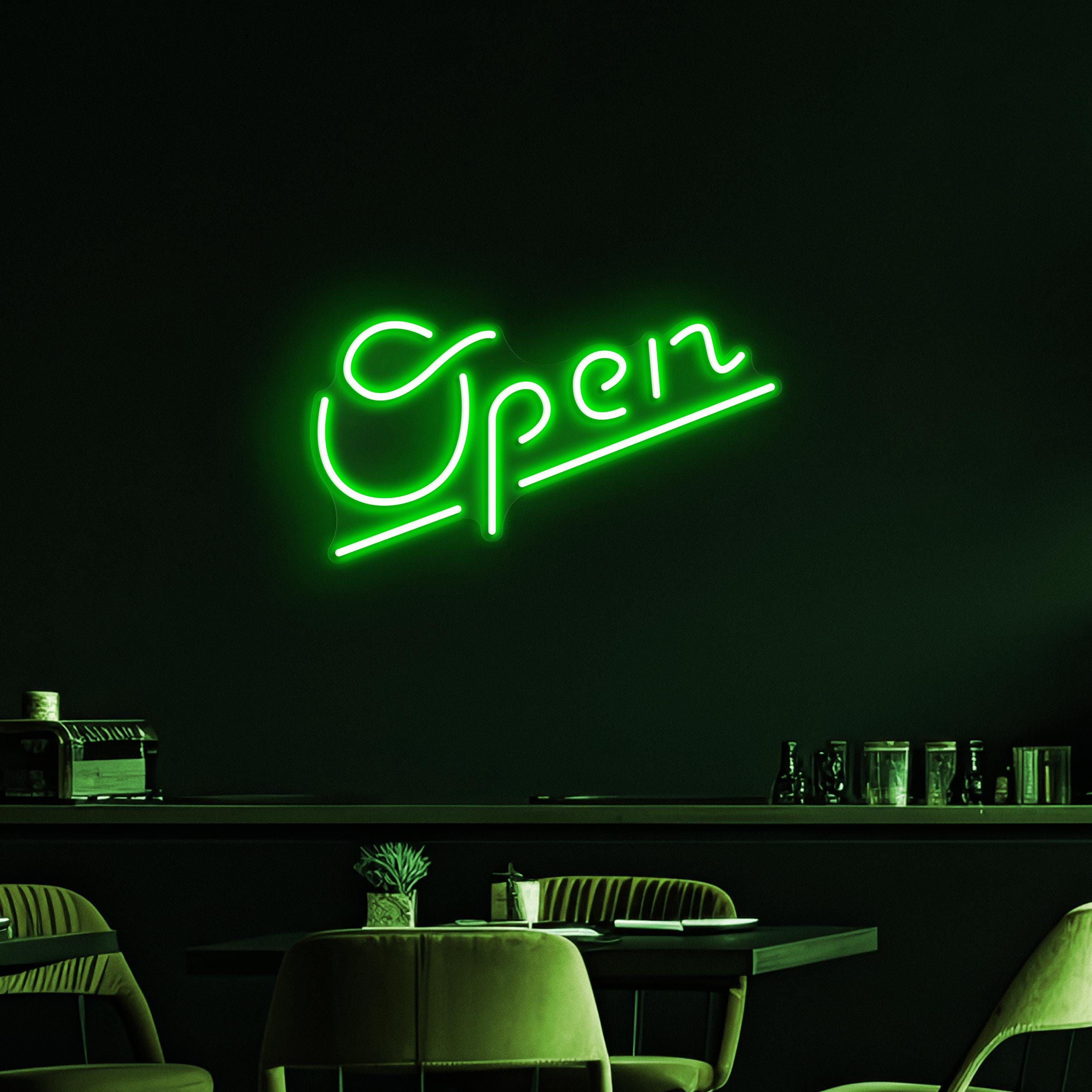 Open Neon Sign, Open LED Light, Business Hours Wall Decor, Club, Bar Pub, Cafe and Store Wall Art, Open Display Neon Sign, Led Wall Light