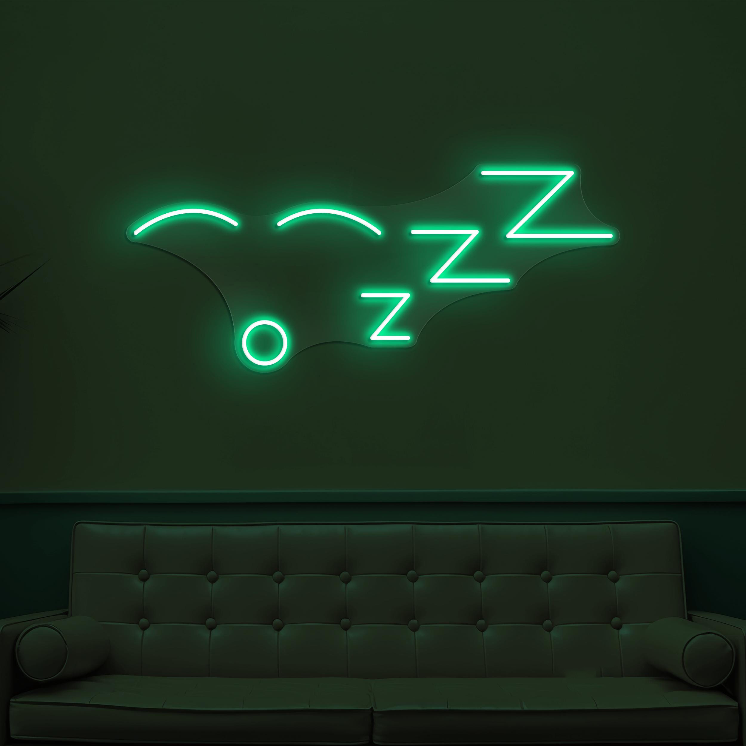 Zzz  Neon Sign, Zzz LED Light, Sleepy Night Wall Decor, Sleep Symbol Wall Art, Kids Room Wall Art, Sweet Dreams Neon Light, Zzz Emoji Sign