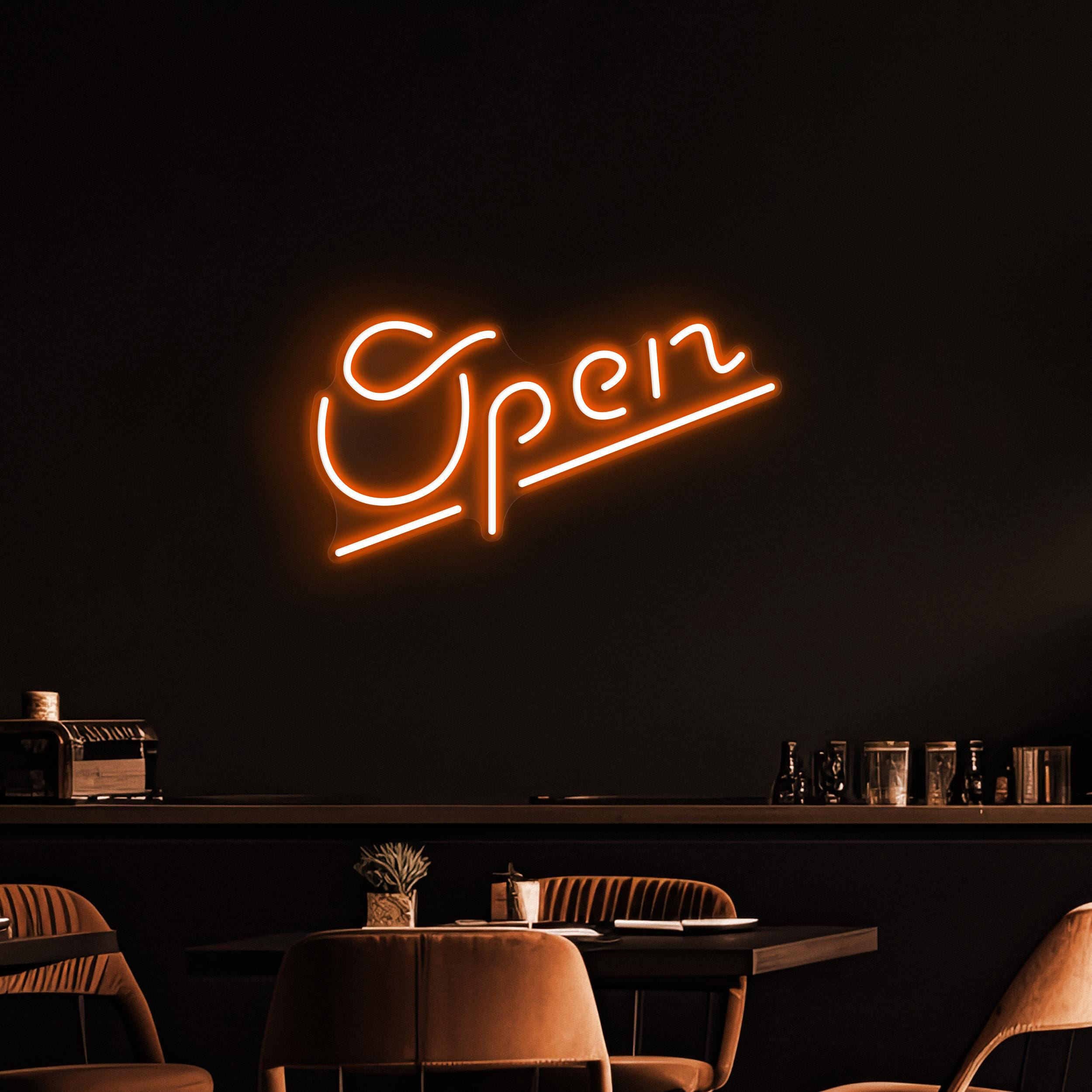 Open Neon Sign, Open LED Light, Business Hours Wall Decor, Club, Bar Pub, Cafe and Store Wall Art, Open Display Neon Sign, Led Wall Light