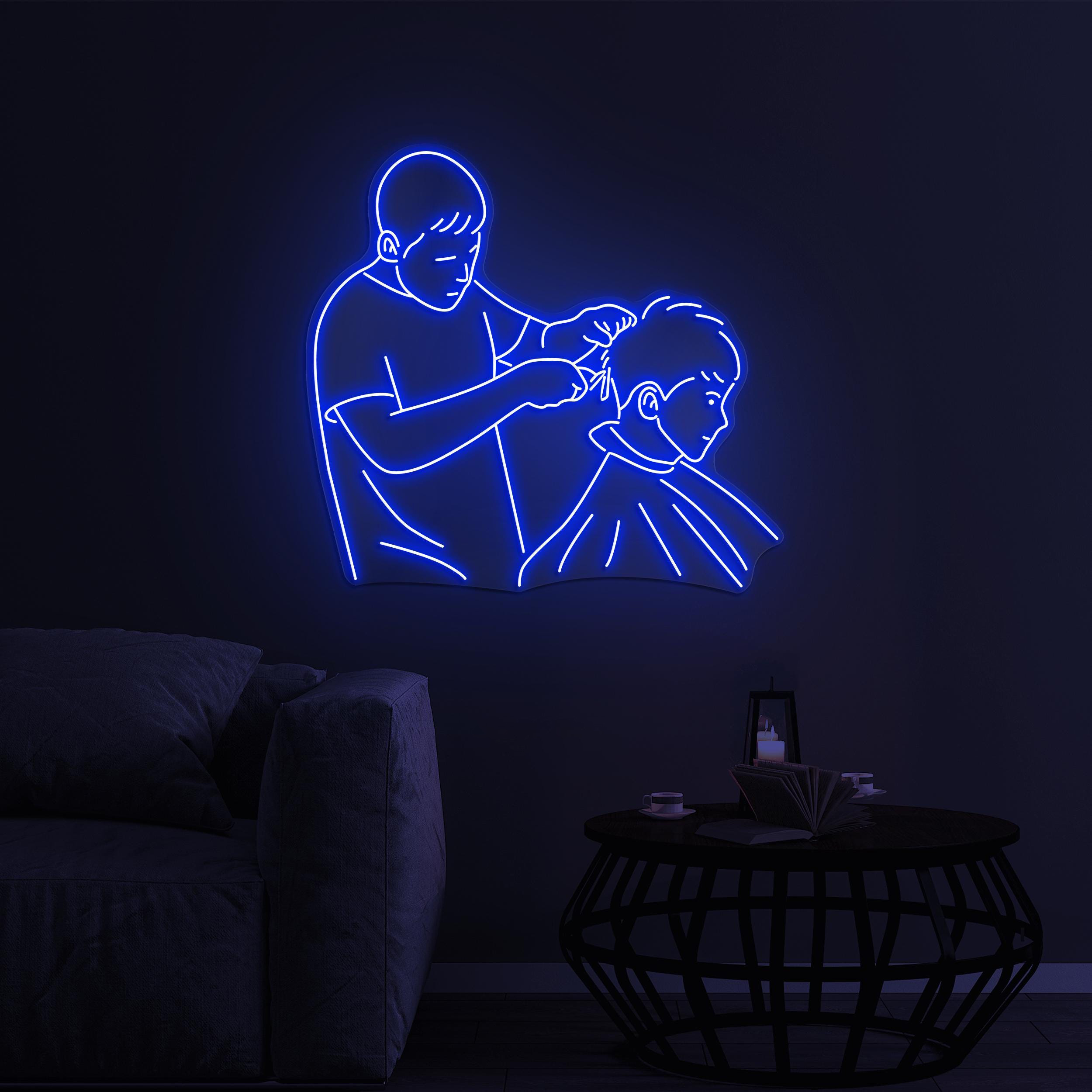 Barber Neon Sign, Haircut LED Light, Barber LED Neon Art, Barber Haircut Wall Decor, Barber Shop Wall Art, Hair Salon Neon Sign, Hairstyle