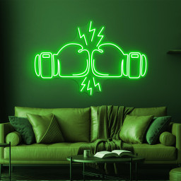 Boxing Gloves Neon Sign, Boxing Gloves LED Sign, Gym Wall Decor, Boxing Club Decor, Boxing Lover Gift, Game Room Neon Light, Home Gym Art