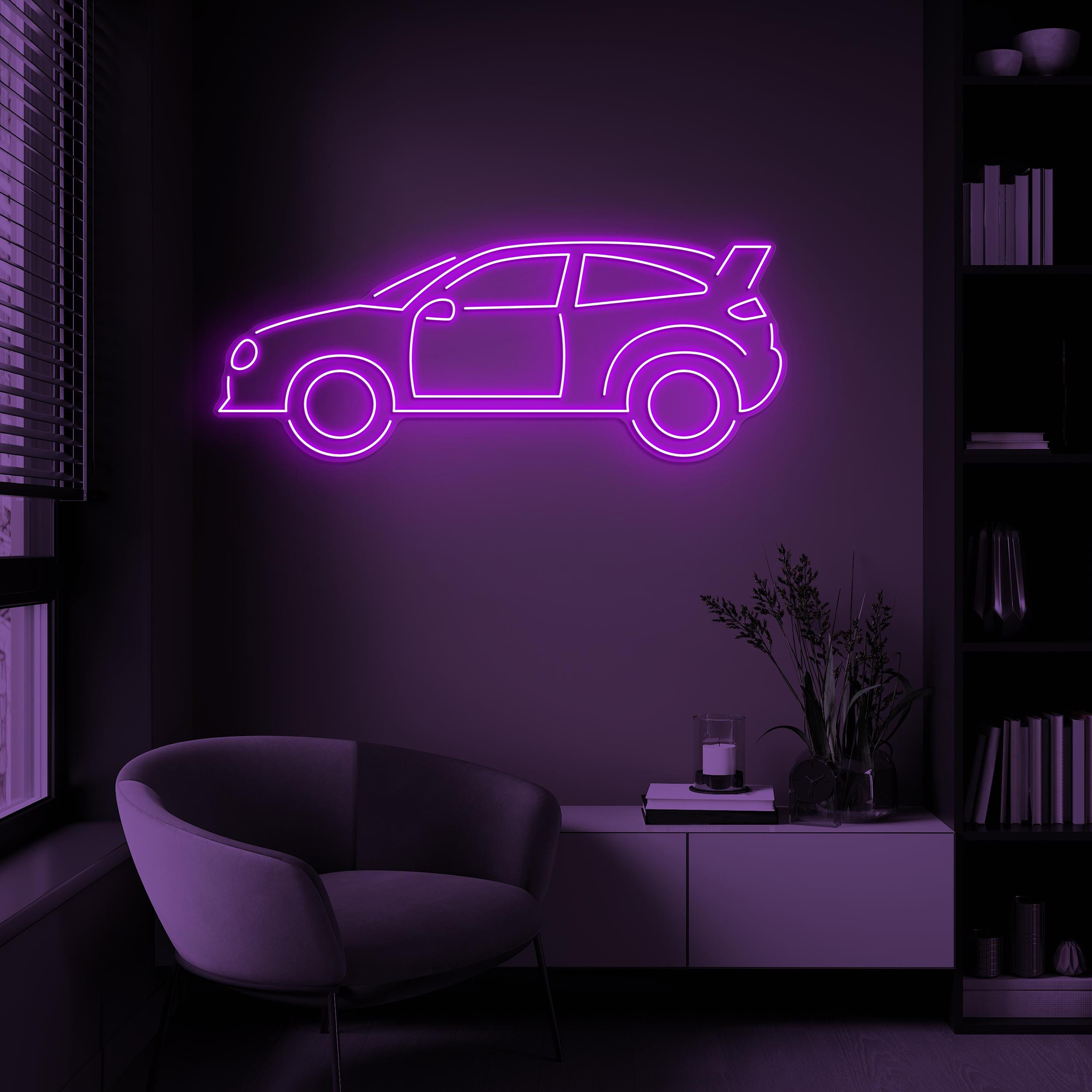 Car Neon Sign, Car LED Light, Garage Wall Decor, Race Car Wall Art, Automobile Neon Sign, Car Club Decor, Car Showroom Art, Car Lover Gift
