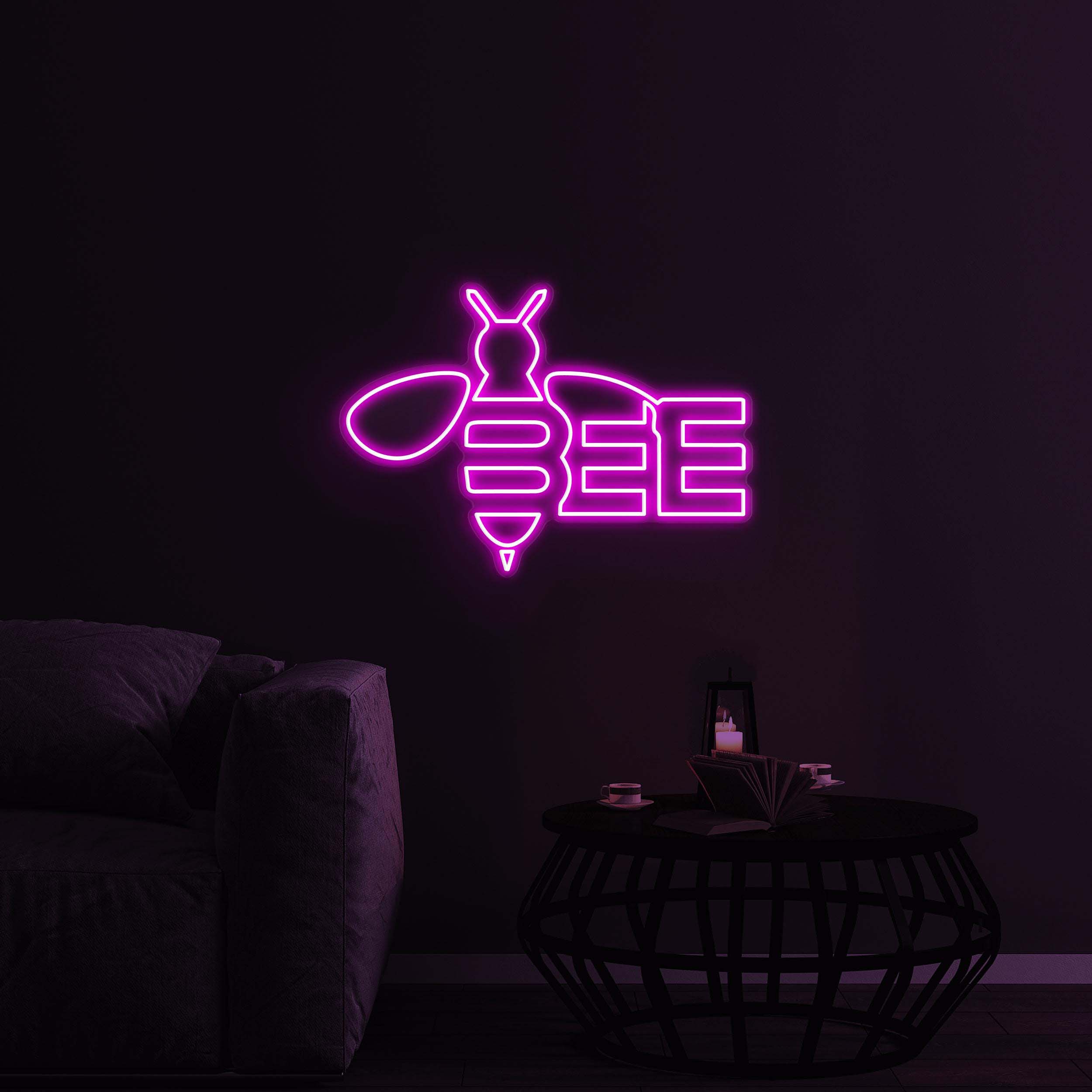 Bee Neon Sign, Bee LED Light, Honey Bee Wall Decor, Beekeeper Light Gift, Bee Ornaments, Farm Wasp Insect Animal Neon Sign, Bee Wall Art
