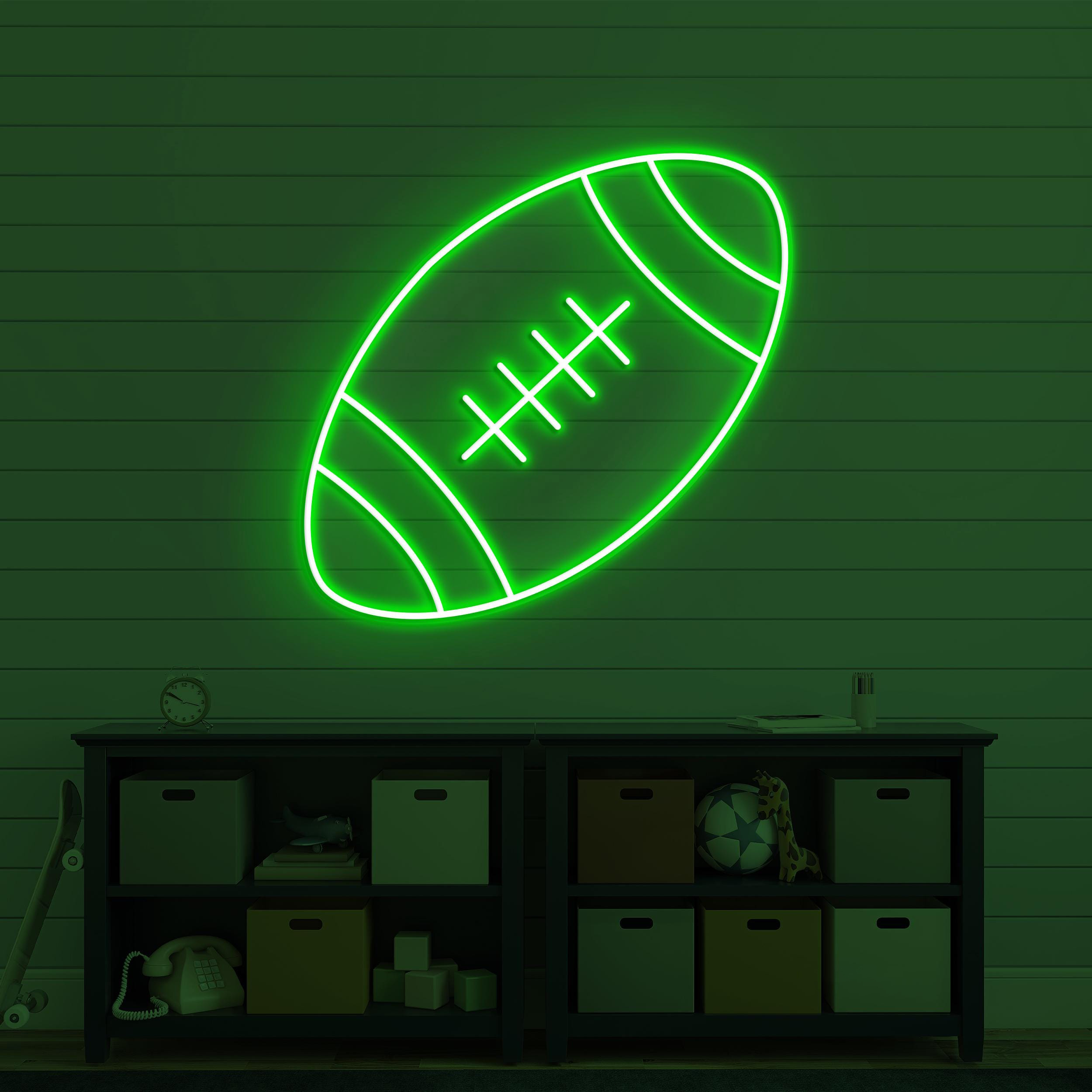 Football Neon Sign, Football LED Light, American Football Wall Decor, Football Club Wall Art, Sports Shop Neon Light, Game Room Led Decor