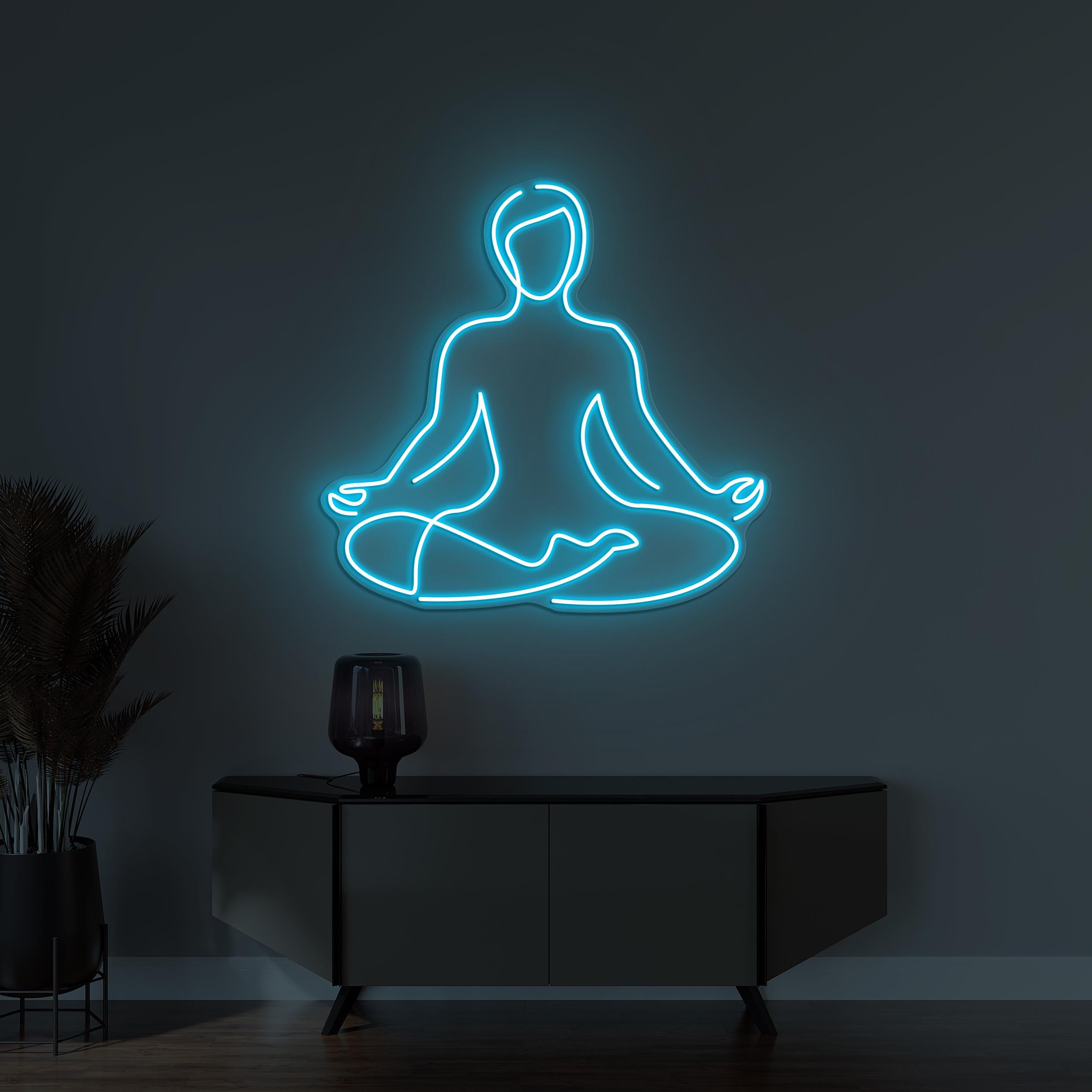 Yoga Pose Neon Sign, Girl Yoga LED Light, Yoga Club Wall Decor, Yoga Neon Wall Art, Fitness Room Neon Light, Gym Neon Sign, Women Yoga Sign
