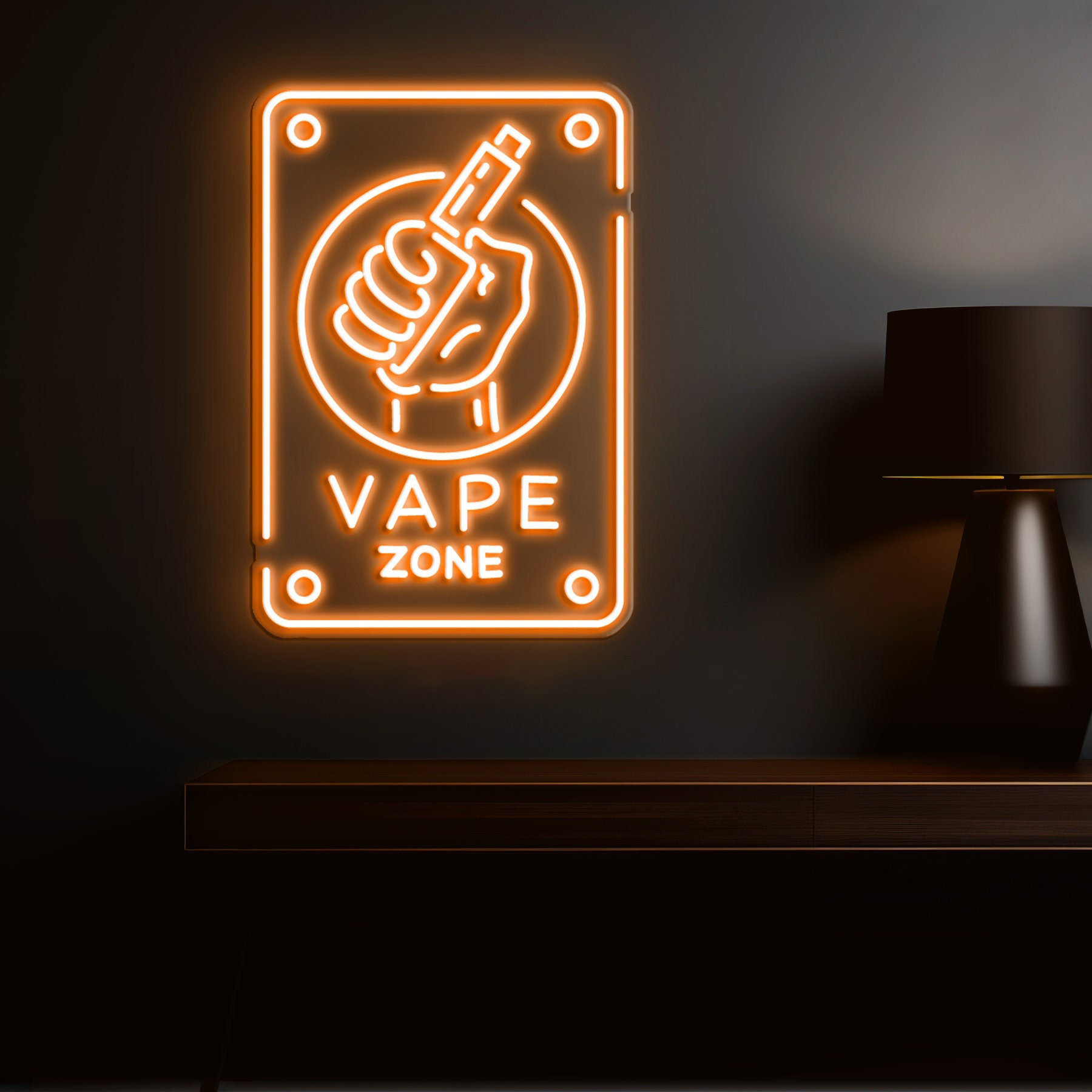 Vape Zone Neon Sign, Shop & Home Decor, Vape Light, Light for Business Advertising, Man Cave, Bar, Pub, Smoking Lounge, Party, Vape Decor