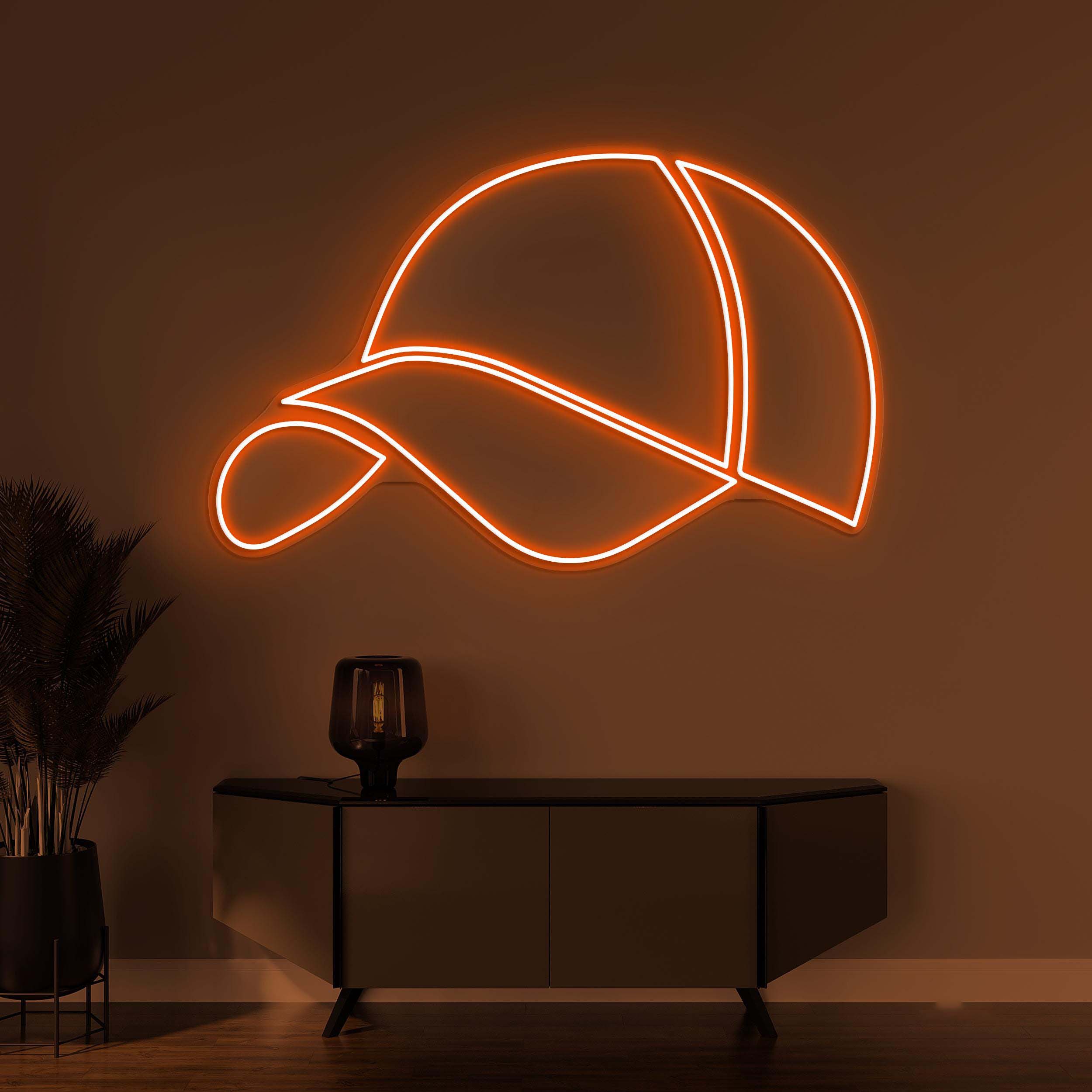 Cap Neon Sign, Baseball Cap LED Light, Sports Shop Wall Art, Trucker Hat Wall Decor, Kids Room Neon Light, Home Wall Decor, Bar and Cafe Art