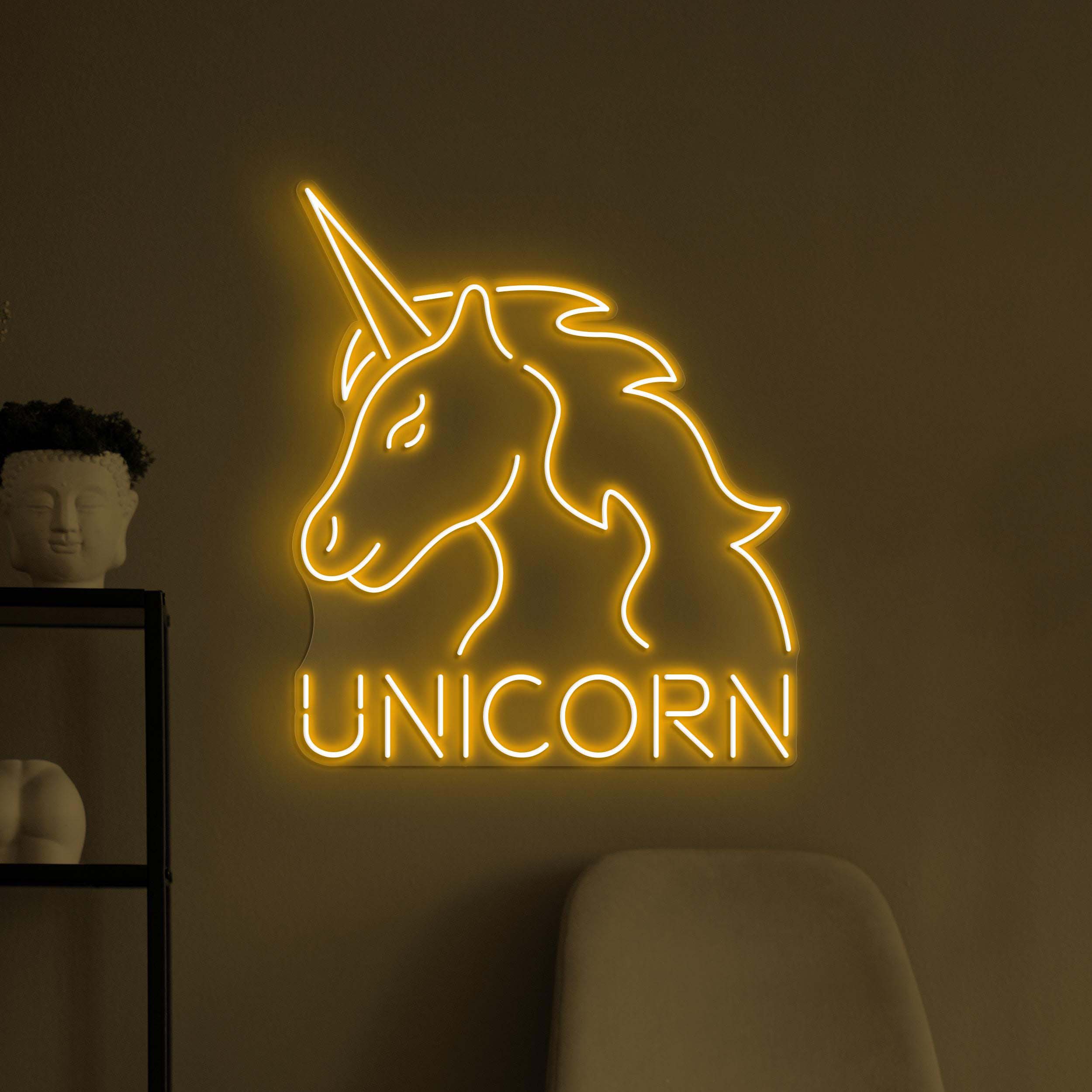 Unicorn Neon Sign, Unicorn LED Light, Unicorn Logo Wall Decor, Fantasy Wall Art, Home Wall Light, Magical Room Wall Decor, Kids Room Decor
