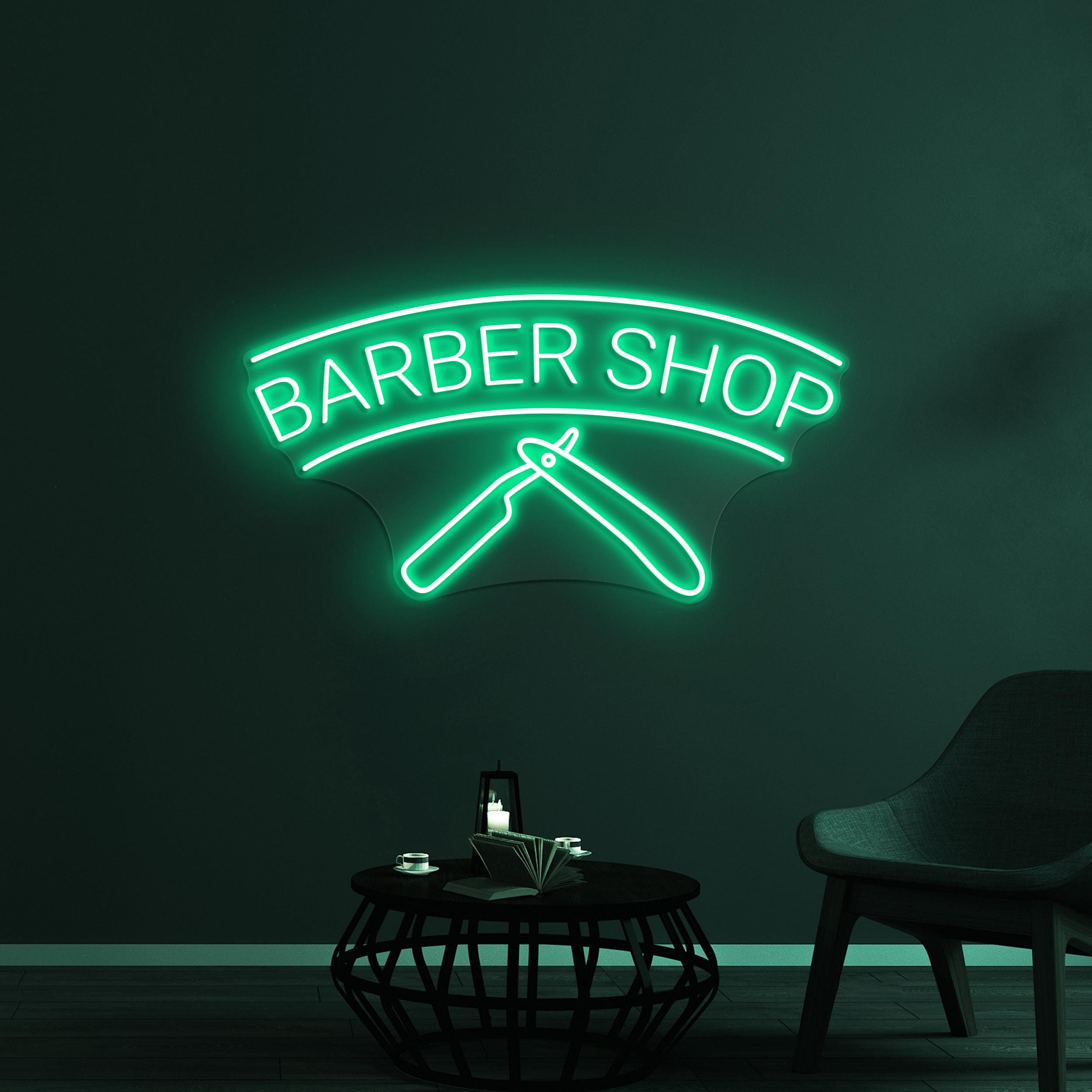 Barber Shop Neon Sign, Barber Shop LED Light, Barber Wall Decor, Hair Beauty Bar Sign, Haircut Neon Sign, Beauty Salon Wall Art, Shop Sign