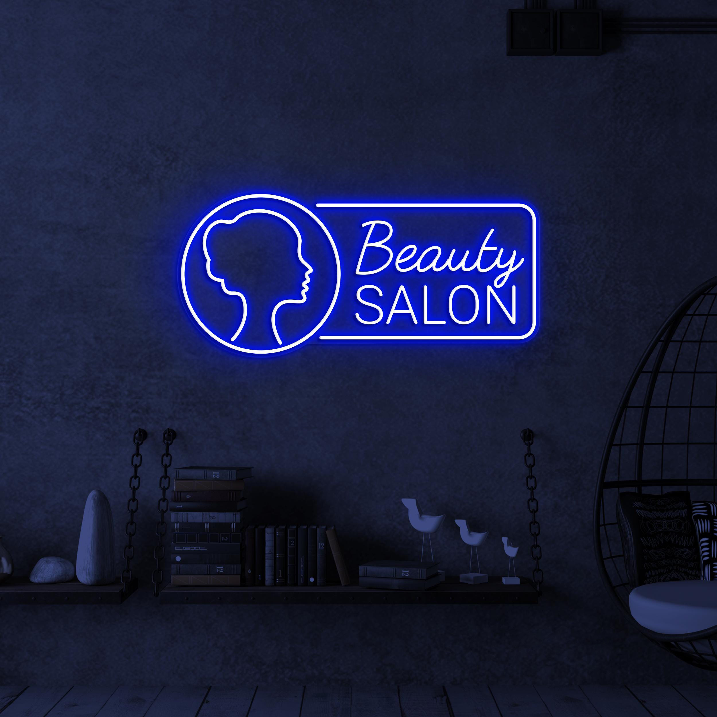 Beauty Salon Neon Sign, Beauty Salon LED Light, Beauty Parlour Wall Decor, Glam Wall Art, Custom Neon Sign, Home Salon Art, Girls Room Decor