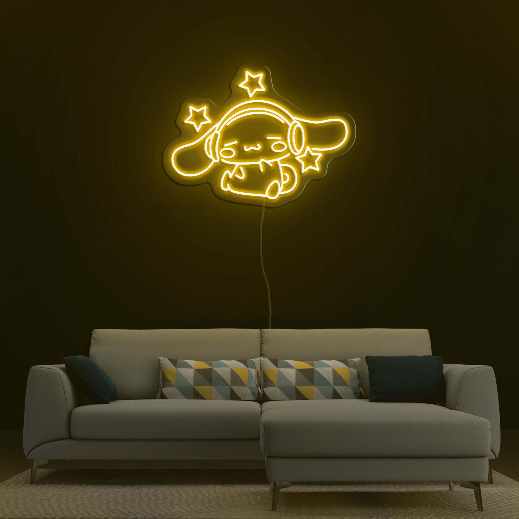 Cute Anime Neon Sign, Handmade Japanese Neon Light, Kids Room Decoration, Kids Room decor, Game Room Wall Neon Light, Perfect Birthday Gift