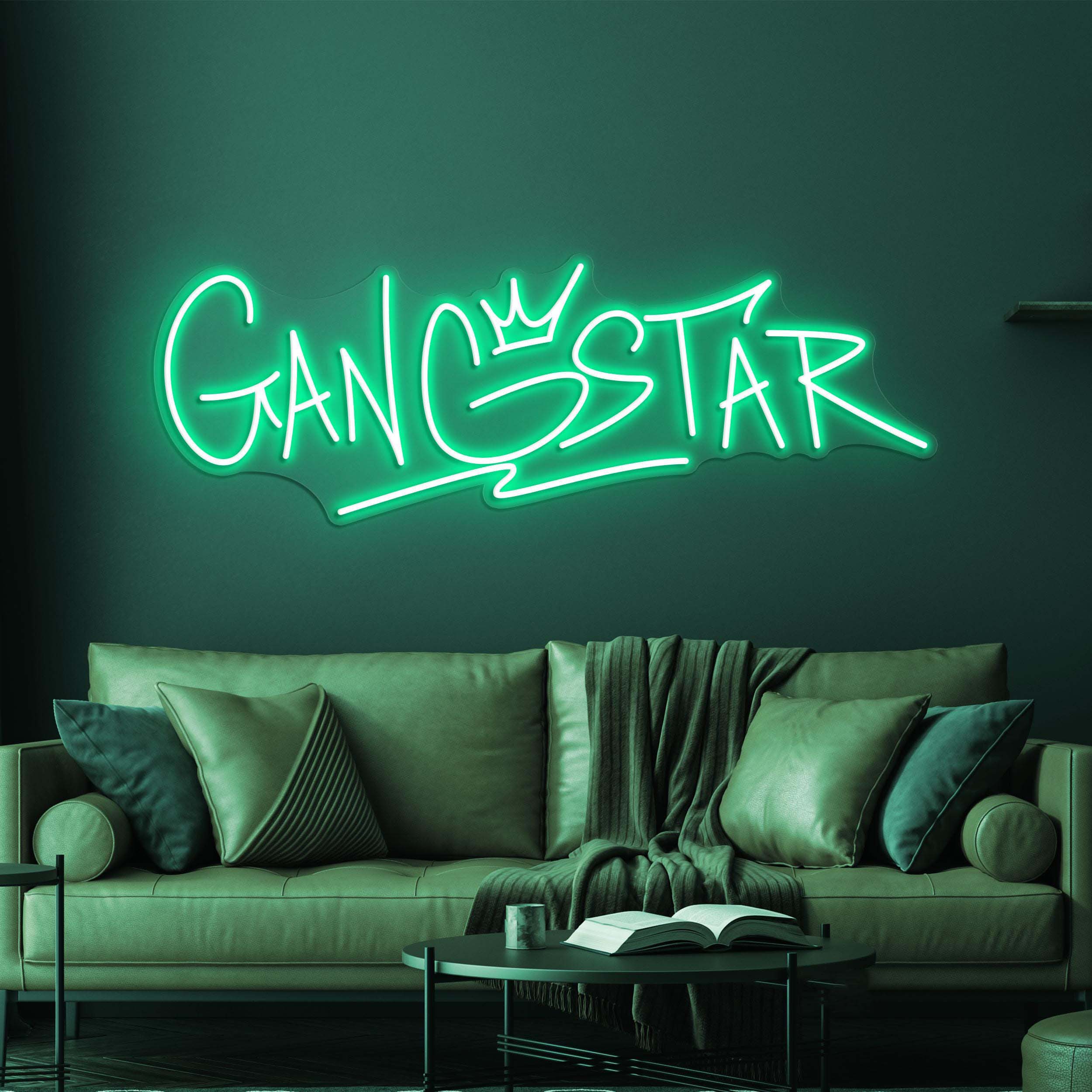 Gangstar Neon Sign, Gangstar LED Light, Gangstar Wall Decor, King Neon Sign, Game Room Wall Decor, Personalized Gangstar Neon Sign