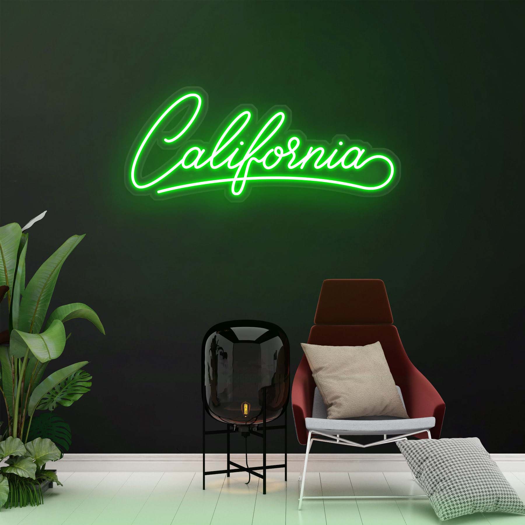 California Neon Sign, LED California Light, Led Wall Art Decor, Custom Wedding & Bedroom Sign, Home Decor for California Lovers, Gift Idea