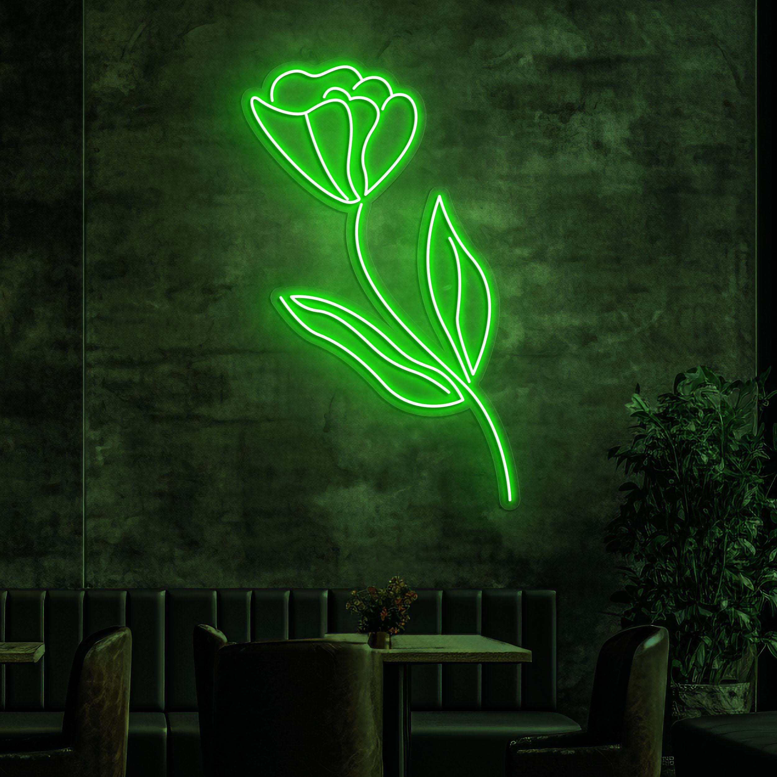 Tulip Flower Neon Sign, Tulip Flower LED Light, Tulip LED Neon Art, Decor for Home, Party, Garden & Yard, Mother‘s day Special, Gift for Her