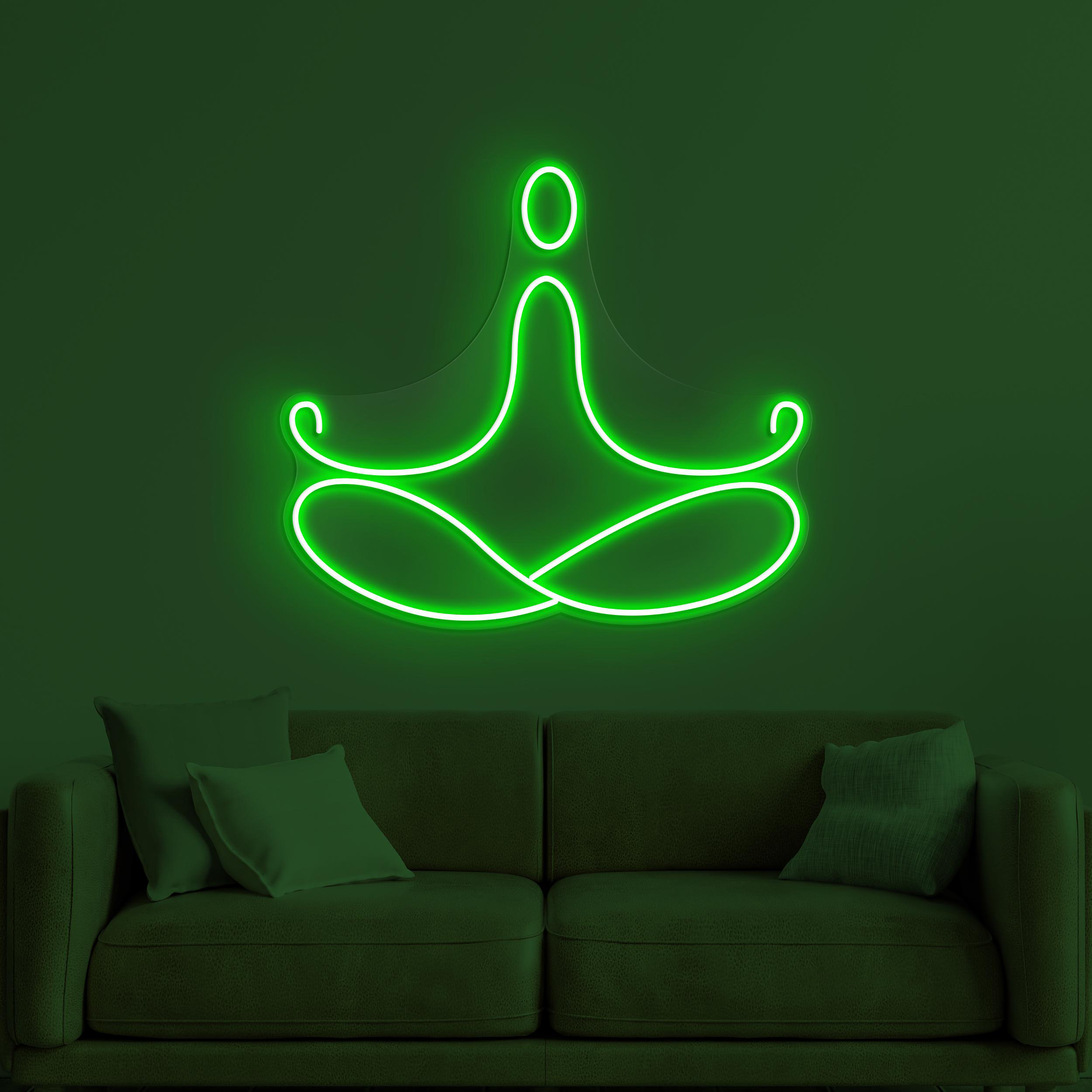 Yoga Pose Neon Sign, Yoga Pose LED Light, Yoga Club Wall Decor, Fitness Room Wall Art, Gift For Yoga Lover, Meditation Symbol Led Sign