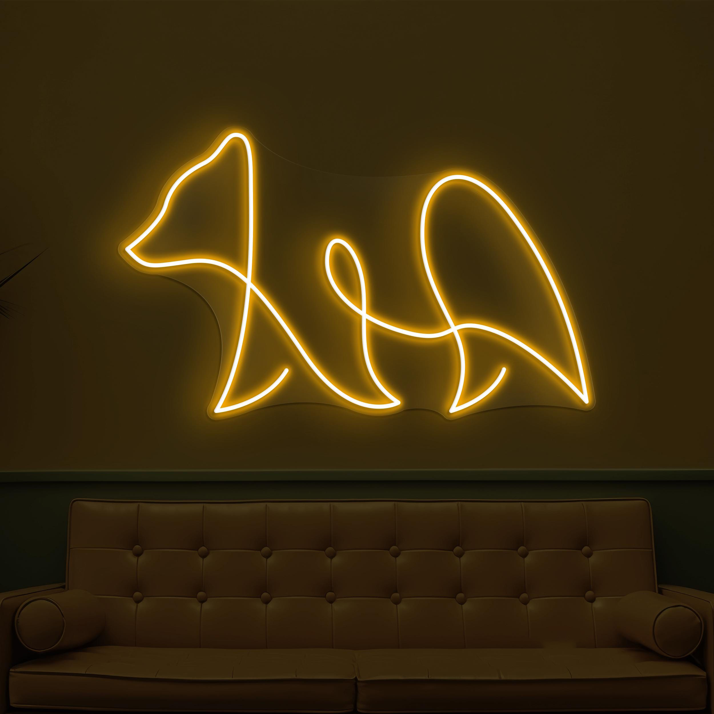 Bear Neon Sign, Bear LED Light, Cute Bear Line Wall Art, Led Wall Decor, Zoo Neon Light, Wild Animal Neon Decor, Kids Room Wall Decor, Gift