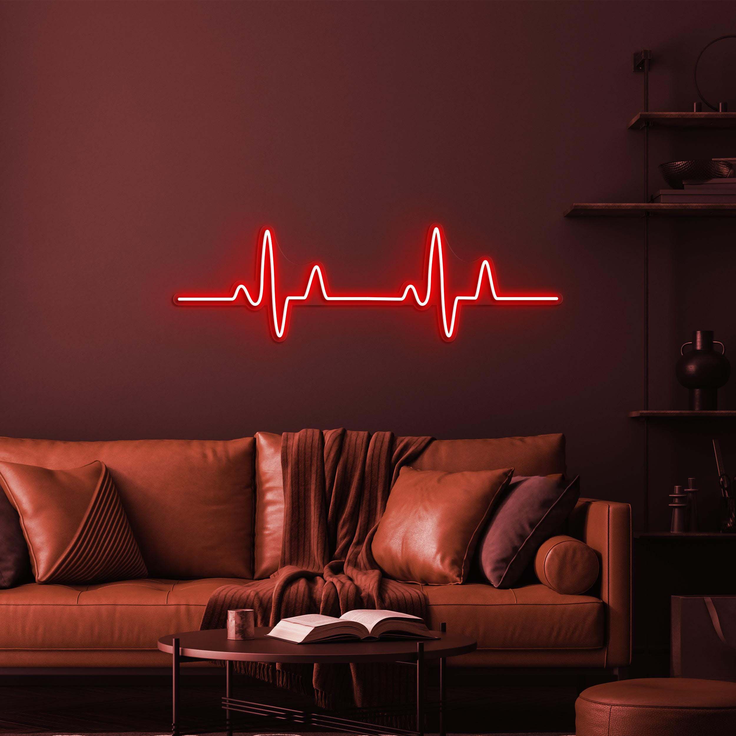 Heartbeat Neon Sign, Heartbeat LED Light, Pulse Wall Decor, Hospital Wall Decor, Custom Neon Sign, Home Wall Decor, Restaurant Wall Art