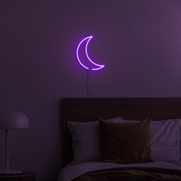 Moon Neon Sign, Moon LED Light for Home Decor, Moon Led decor, Bar Party Wall Art, Dimmable USB Powered Moon Lights, Gift for Kids,Moon Sign