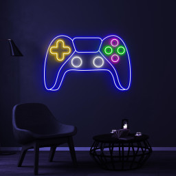 Game Controller Neon Sign, Game Console LED Light, Game Zone Wall Decor, Gift For Boy Room, Joystick LED Light, Game and Kids Room Decor