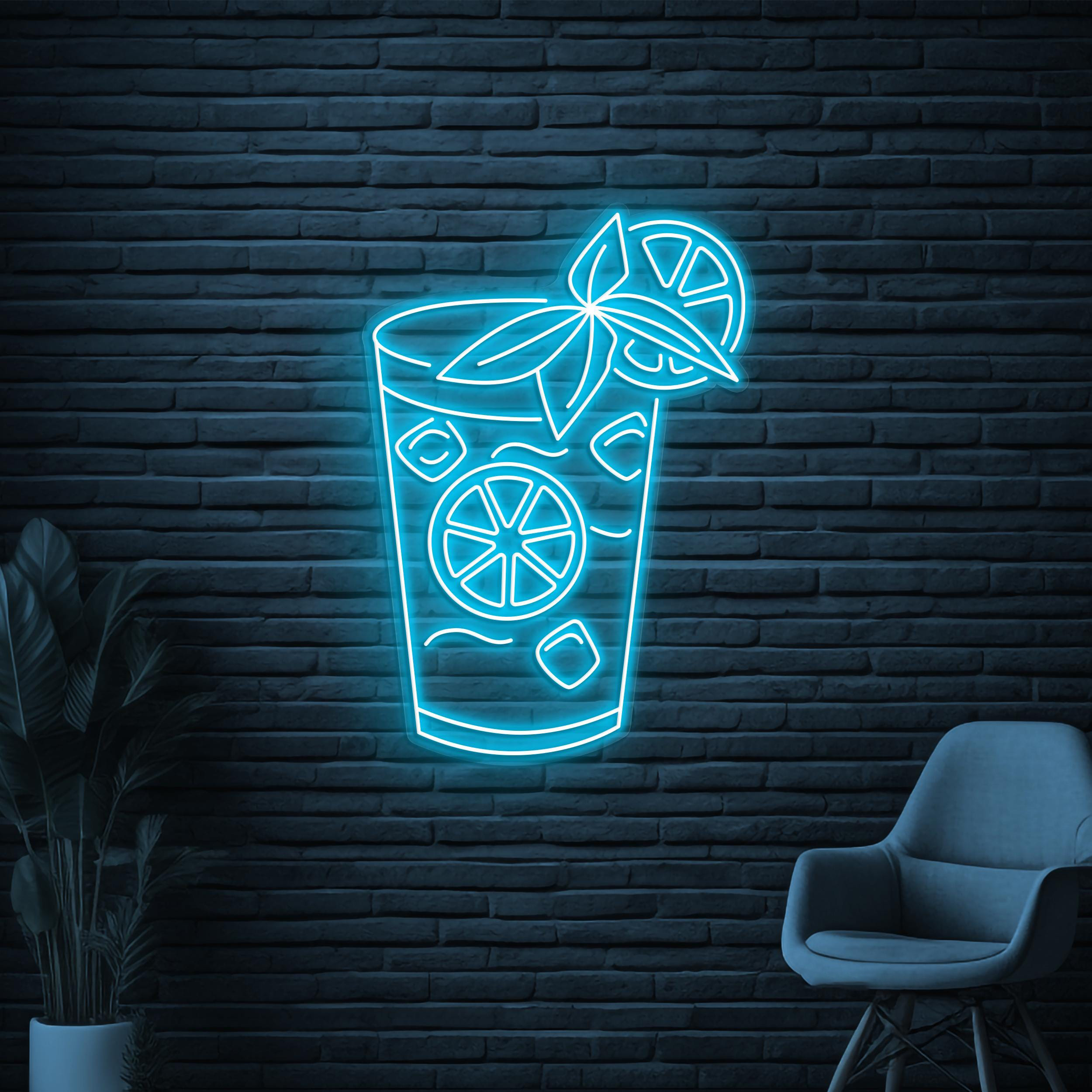 Mojito Neon Sign, Mojito LED Light, Cocktail Wall Decor, Bar Pub Wall Art, Mojito Cocktail Neon Light, Drink Corner Art, Cocktail Lover Gift